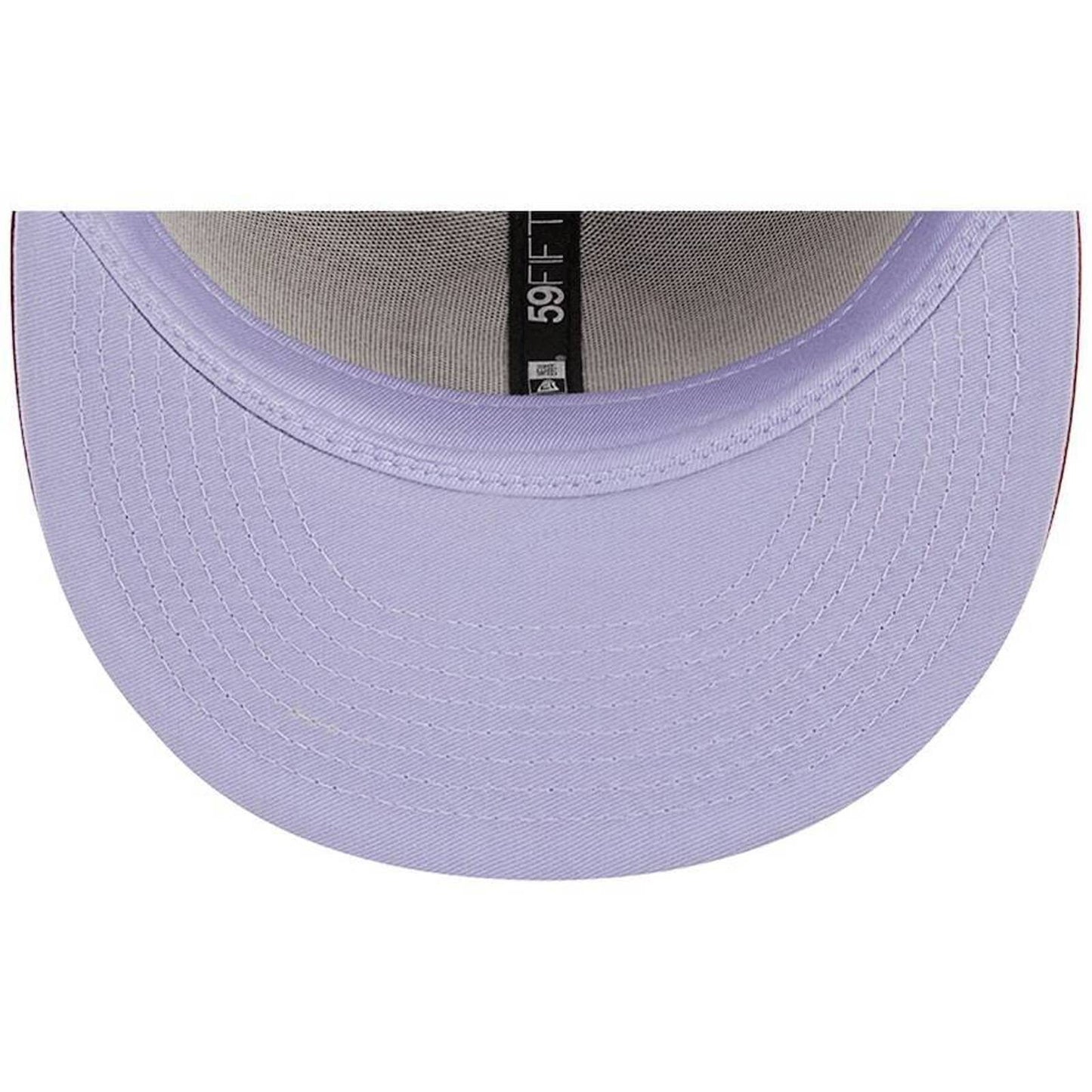 Era Philadelphia Phillies Pop Sweat Fitted Hat 5950 Lavender Purple Brim UV