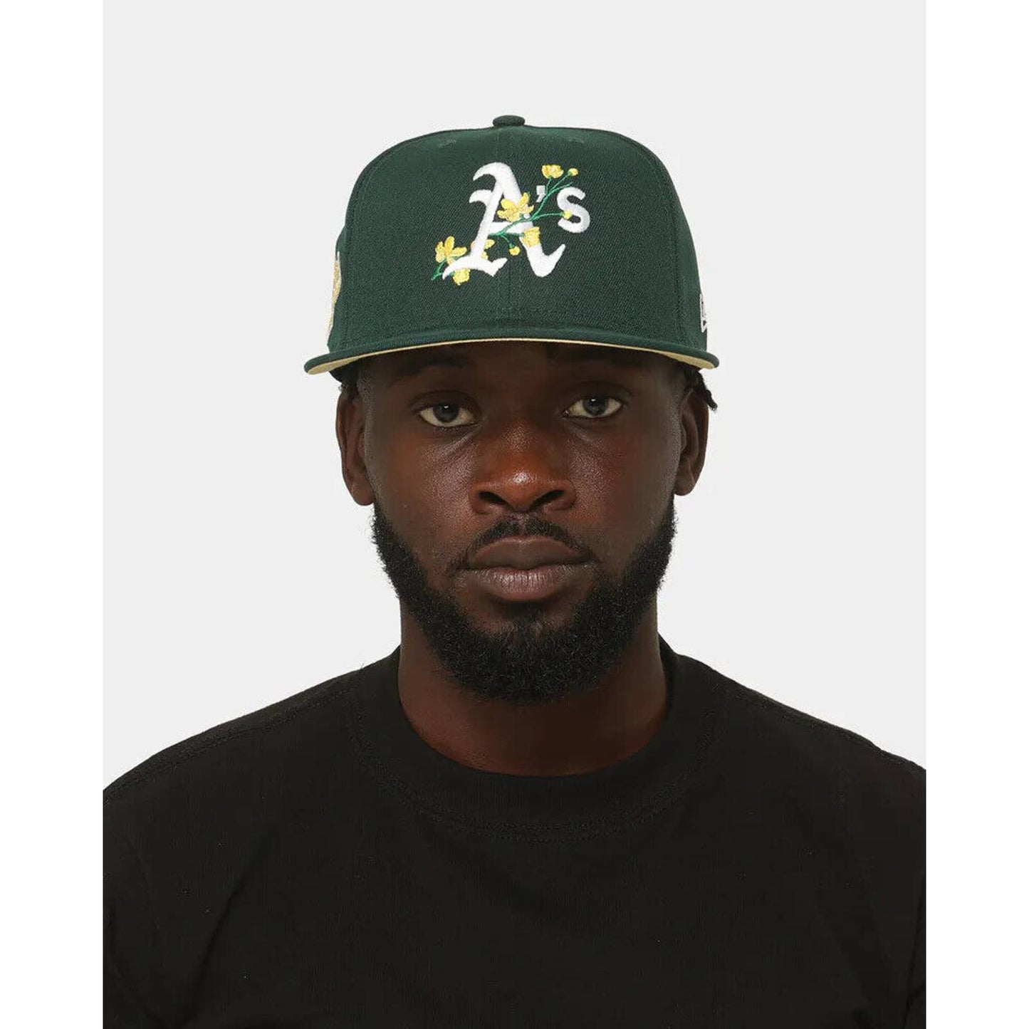 Oakland Athletics Bloom New Era Patch 59FIFTY Fitted YELLOW UNDERVISOR BRIM MENS