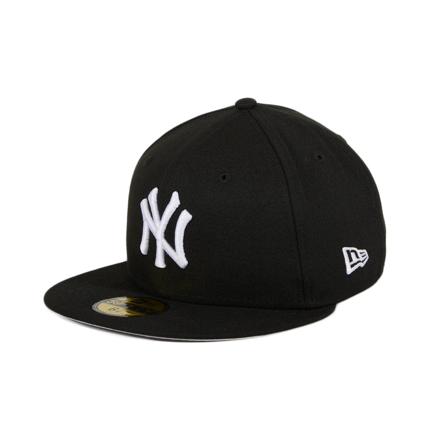 New York Yankees MLB Authentic New Era 59FIFTY Fitted Cap HAT 5950 BLACK WHITE