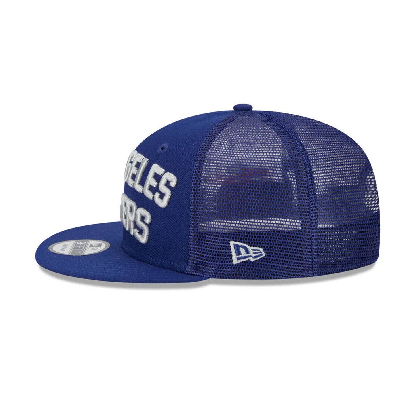 MENS LOS ANGELES DODGERS ERA BLUE Stacked 9FIFTY Mesh Trucker Snapback Hat