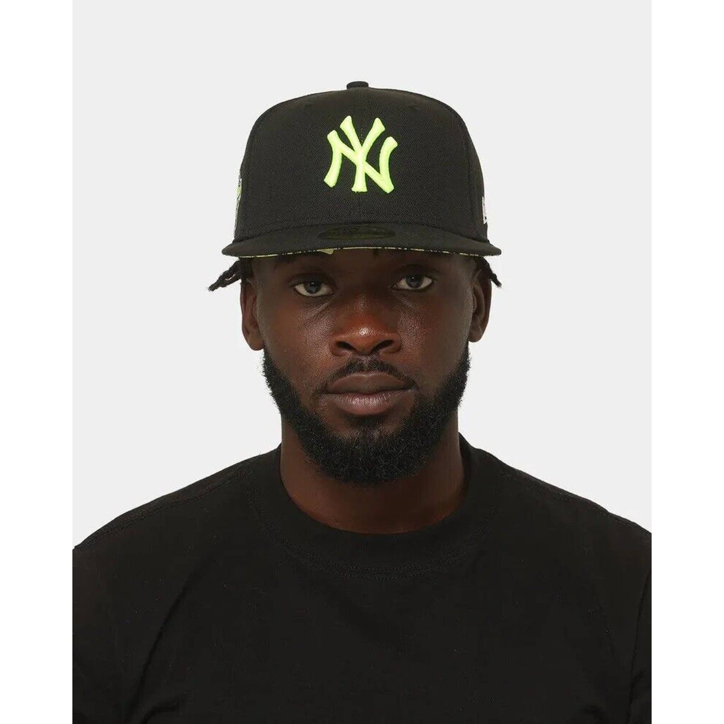 Mens Summer Pop New York Yankees Era 59FIFTY Black Electric Lime Snakeskin