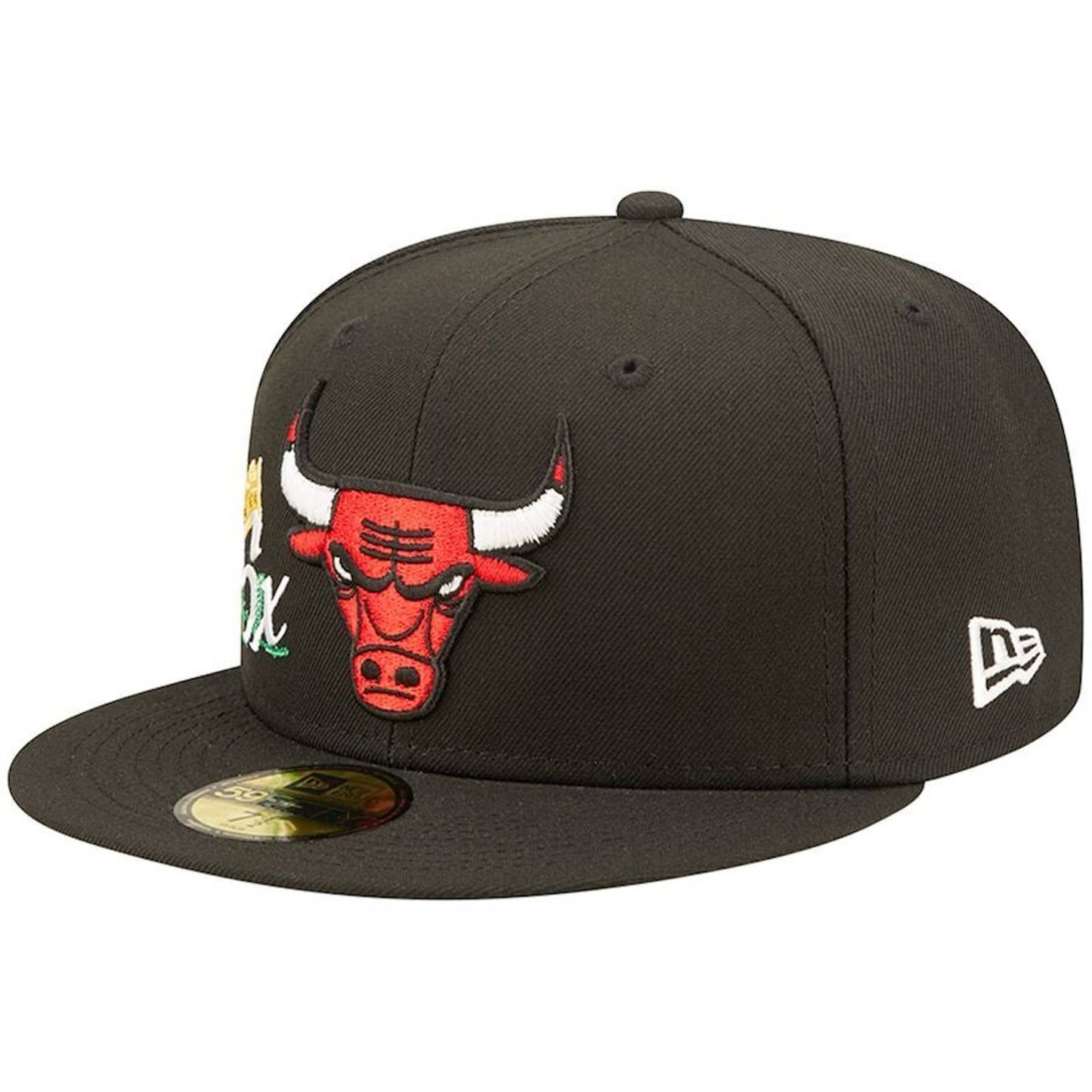 CHICAGO BULLS BLACK CROWN CHAMPS Era 59Fifty Fitted MENS 6X NEW ALL SIZES OG