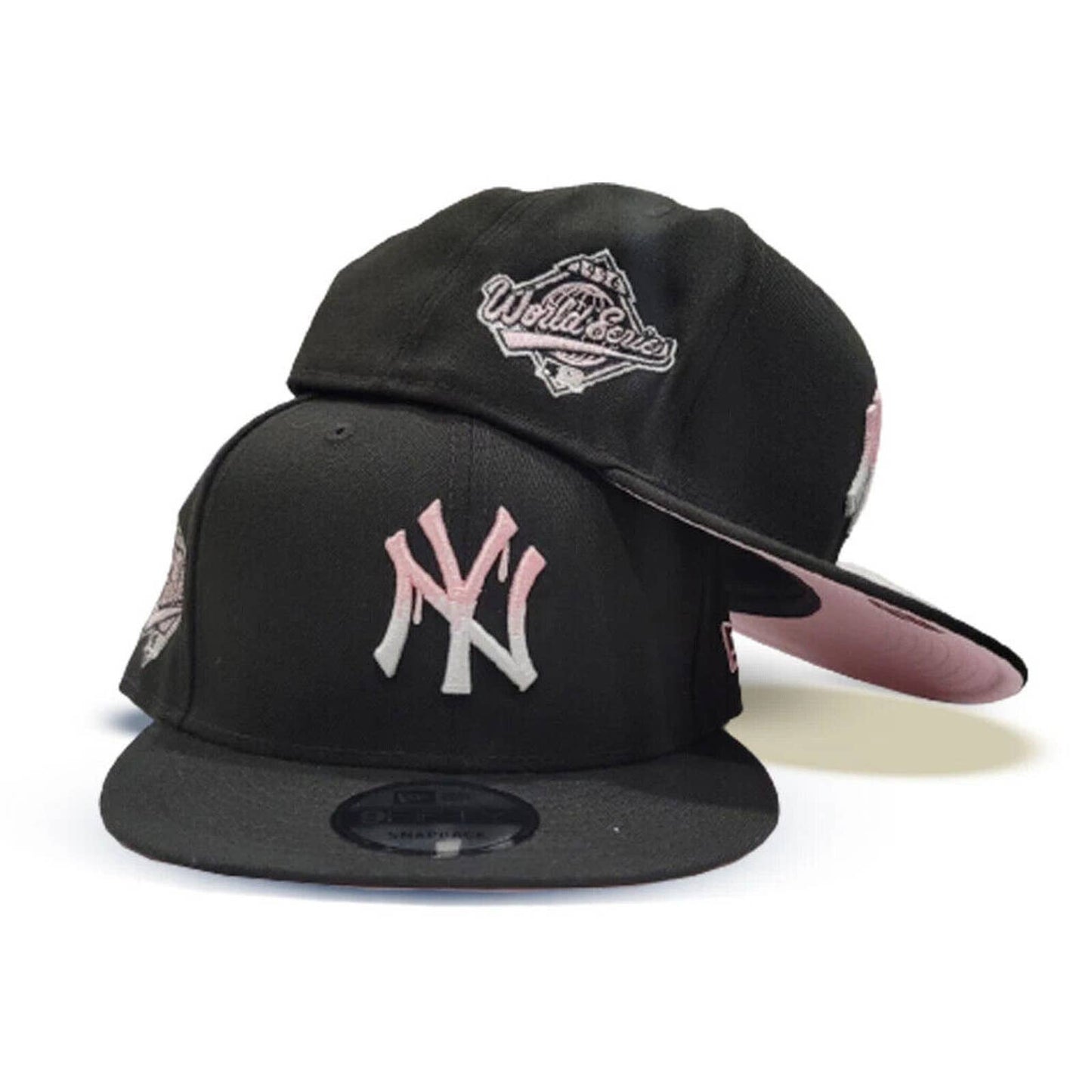 New Era New York Yankees Pink Drip 59FIFTY Fitted Hat 5950 Pink 1996 Patch