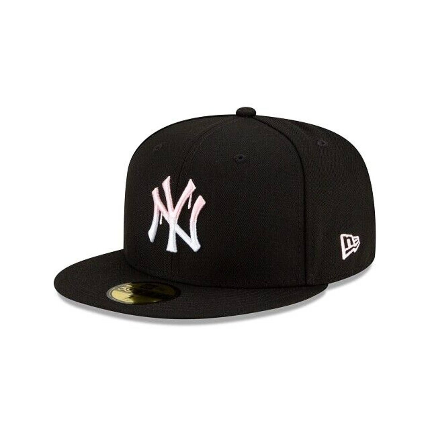New Era New York Yankees Pink Drip 59FIFTY Fitted Hat 5950 Pink 1996 Patch