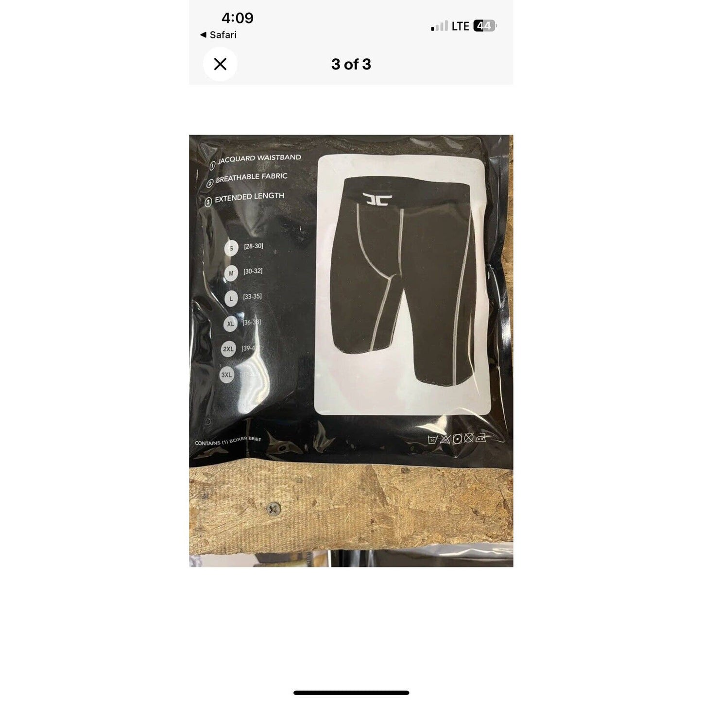 JORDAN CRAIG MEN’S UNDERWEAR PRINTED GRAPHIC BOXER BRIEFS BLACK SPACE ASTRONAUT