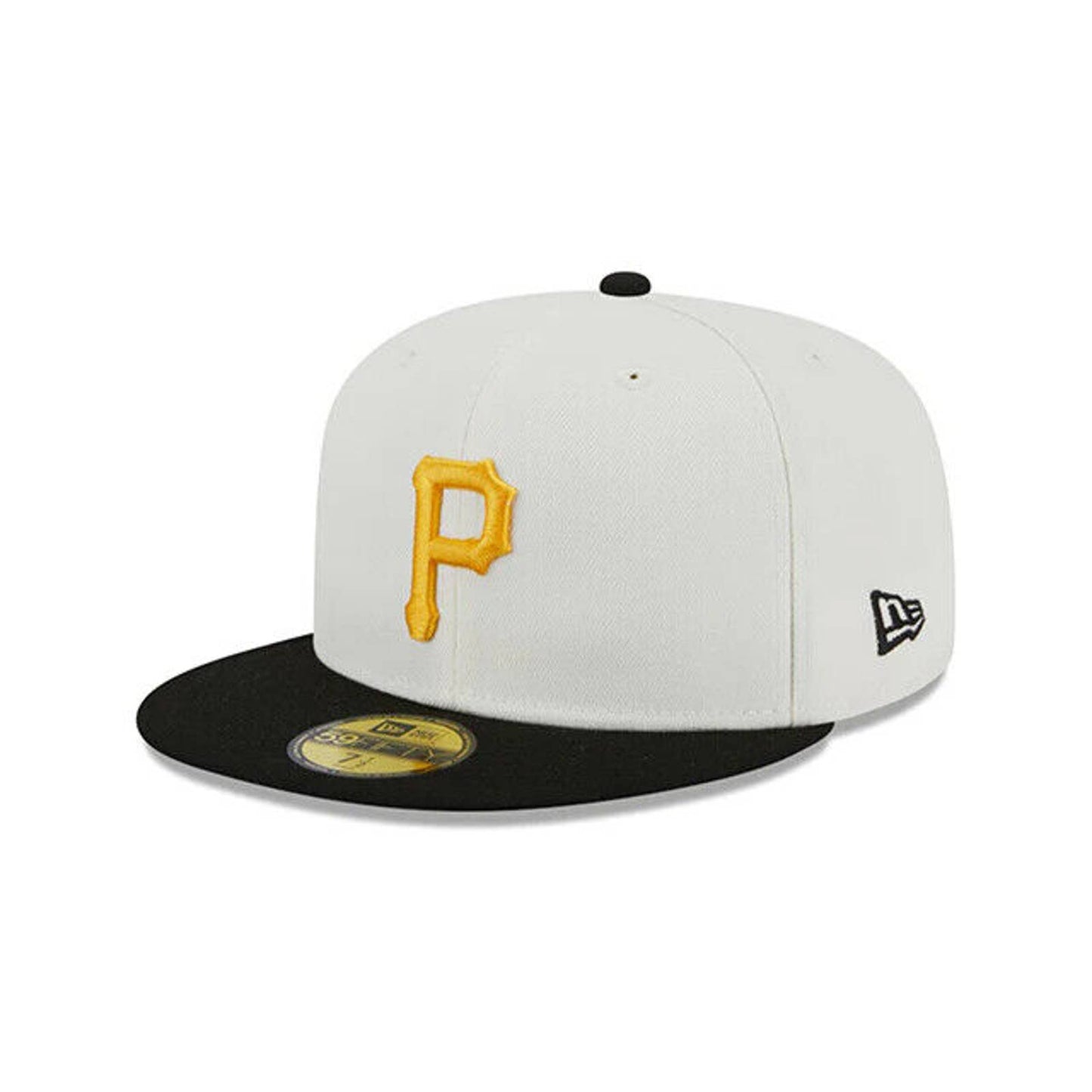 MEN’S PITTSBURGH PIRATES WS CHROME CREAM BLACK Era 59FIFTY Fitted Hat Cap