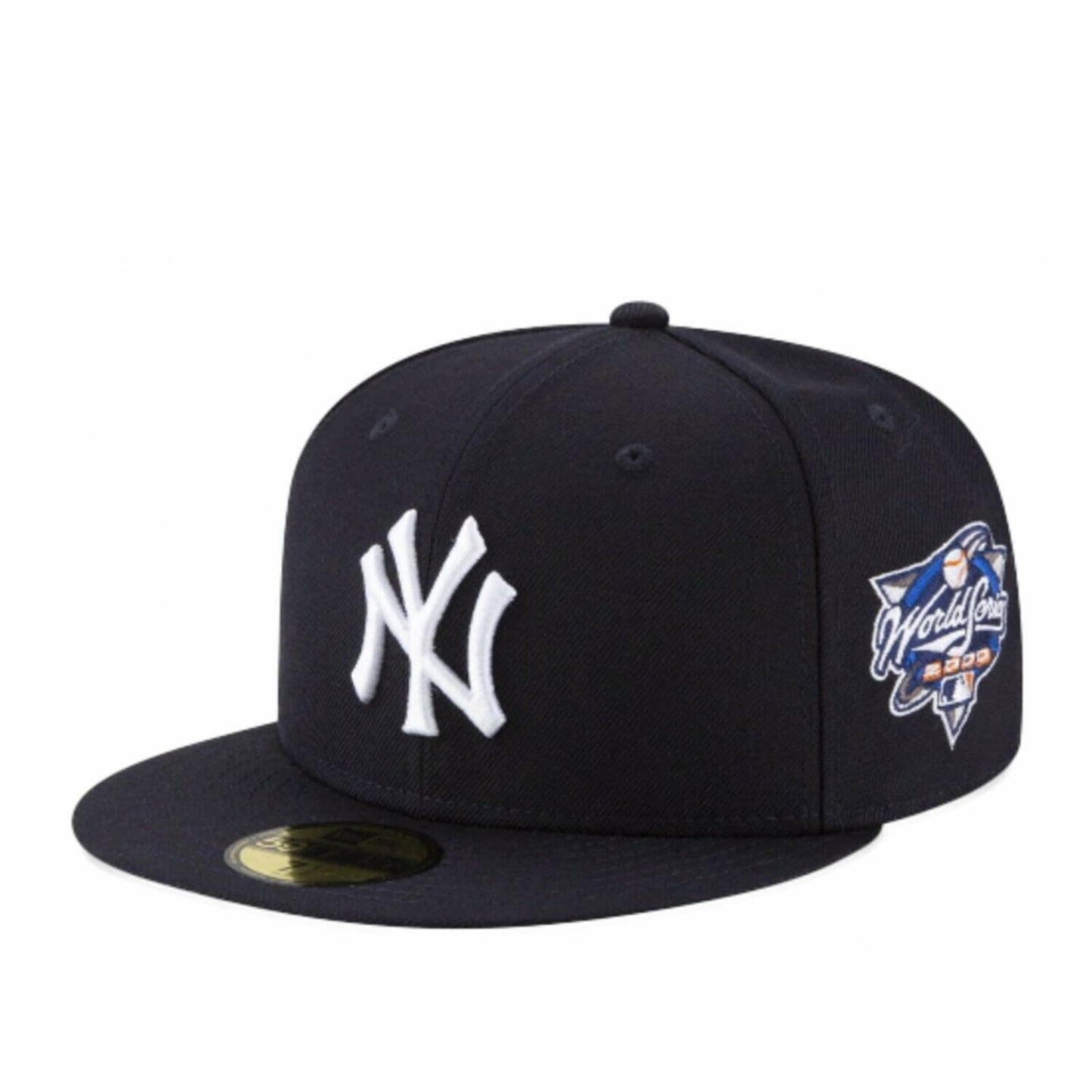 New Era MLB New York Yankees Navy 5950 Fitted Hat 2000 World Series Patch Cap OG