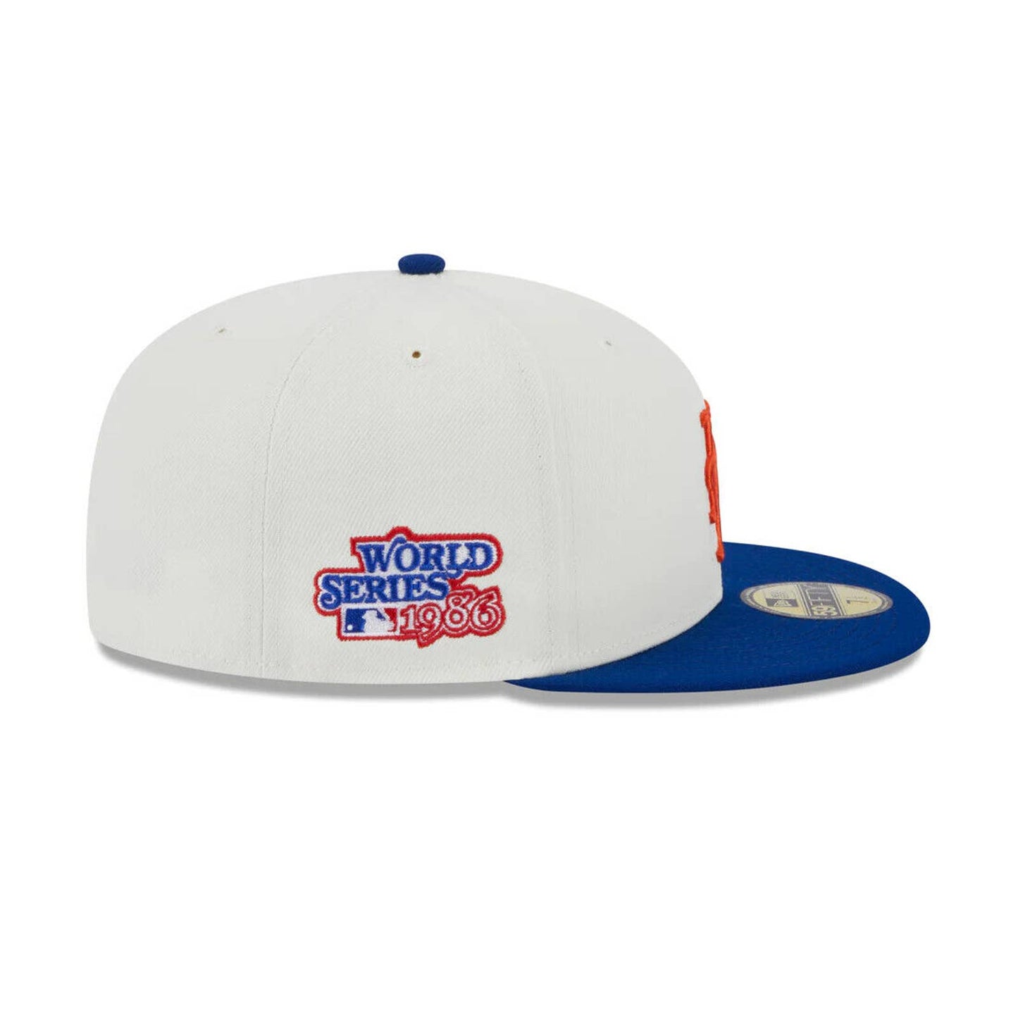 Men’s New York Mets 1982 WS CHROME Cream Royal Era 59FIFTY Fitted Hat Cap OG