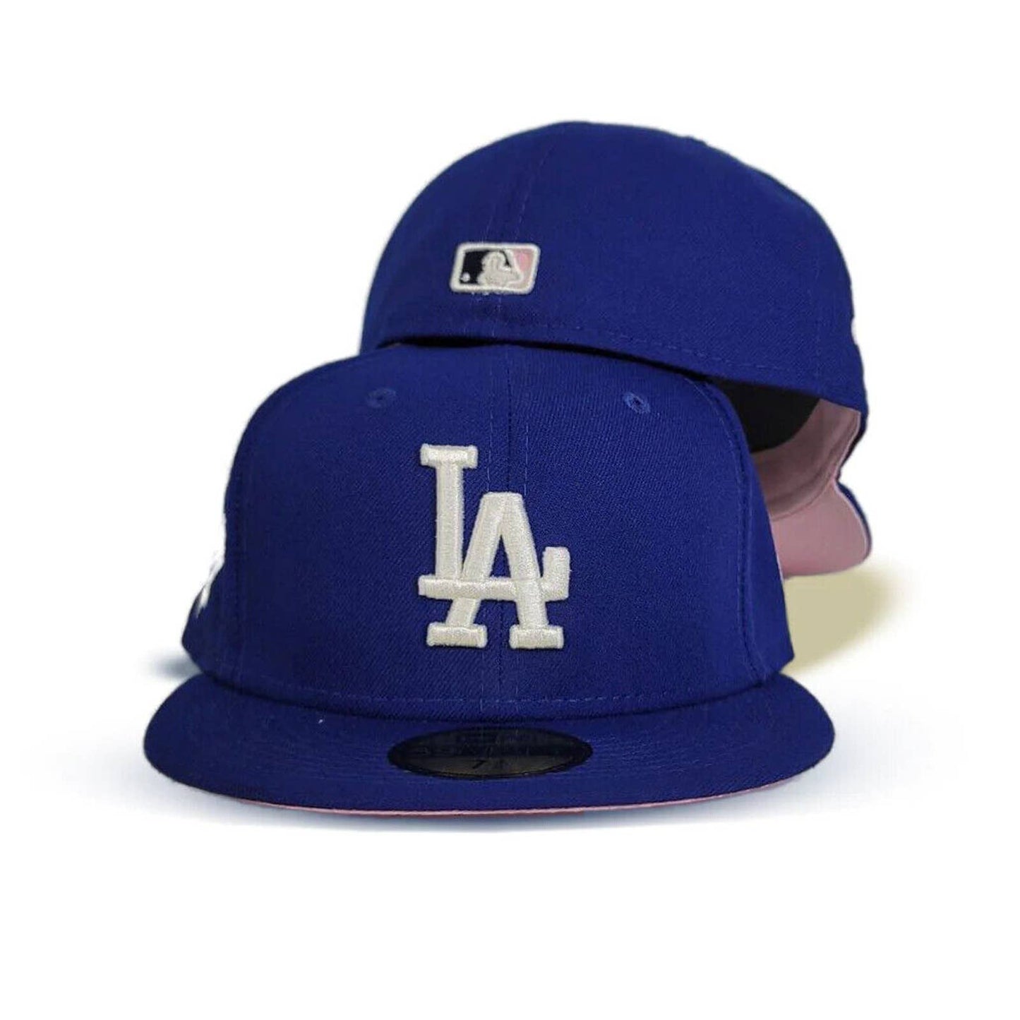 Era Los Angeles Dodgers Pop Sweat 59FIFTY Fitted Hat 5950 Pink Brim Under