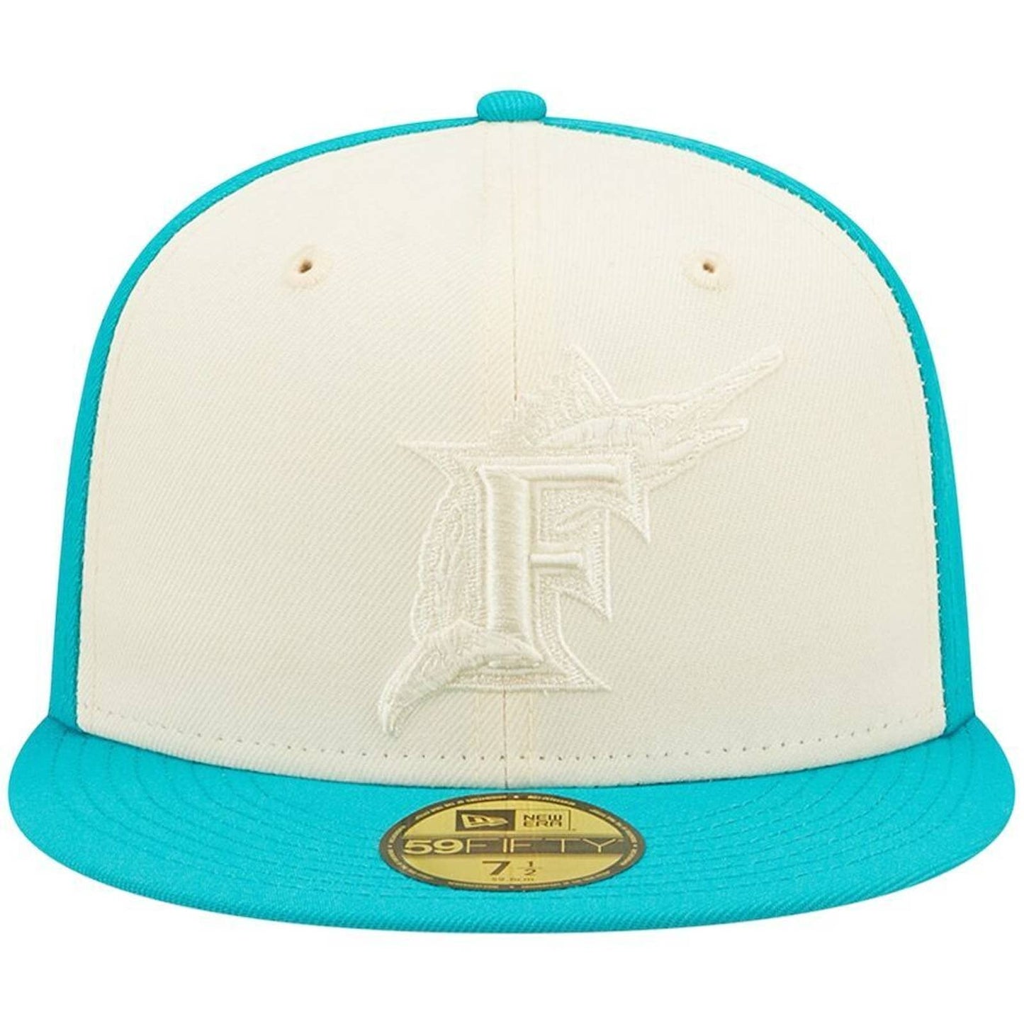 Florida Marlins Era 1997 World Series Tonal Two-Tone Cream Teal Aqua Grey UV