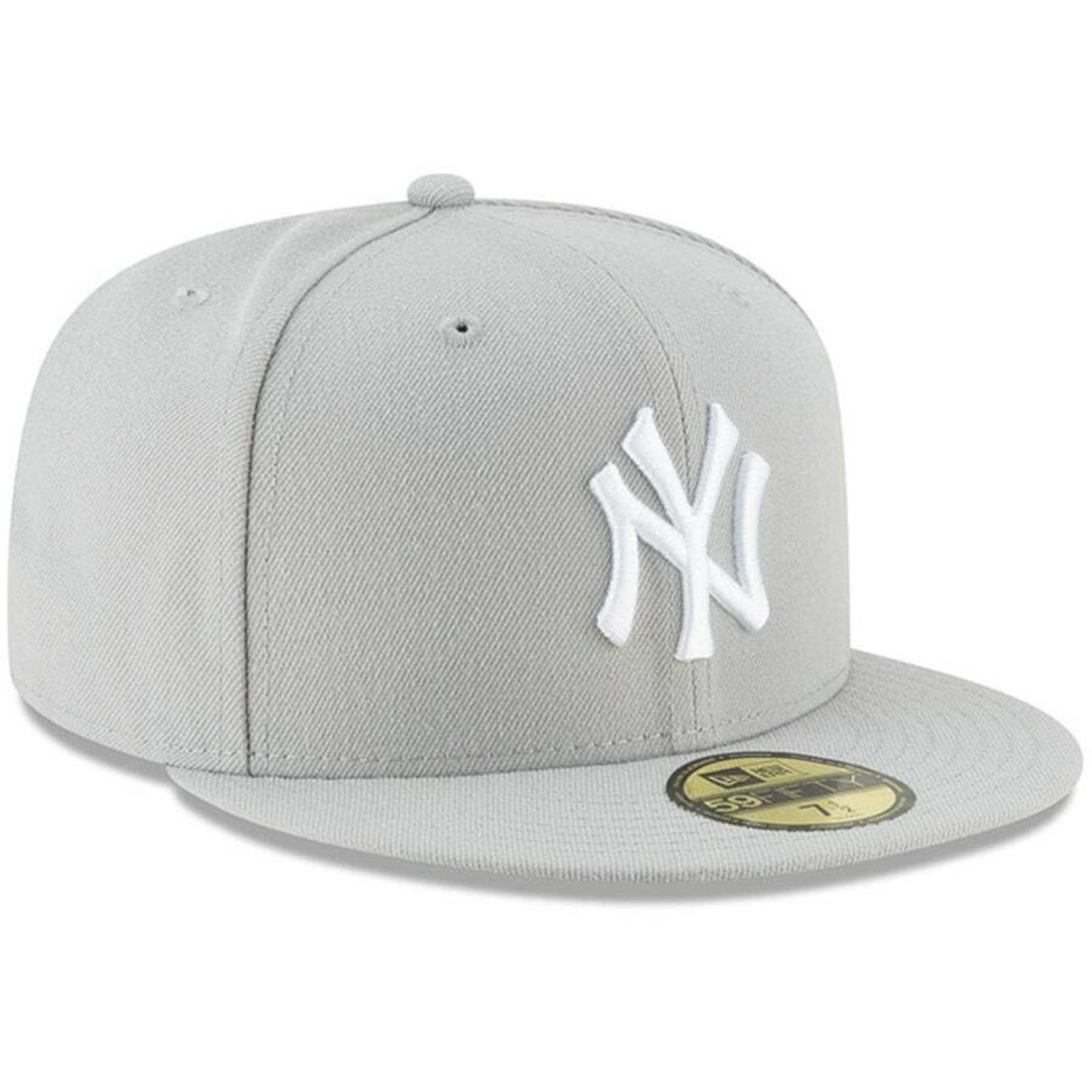 New York Yankees MLB Authentic Era 59FIFTY Fitted Cap HAT 5950 GREY WHITE
