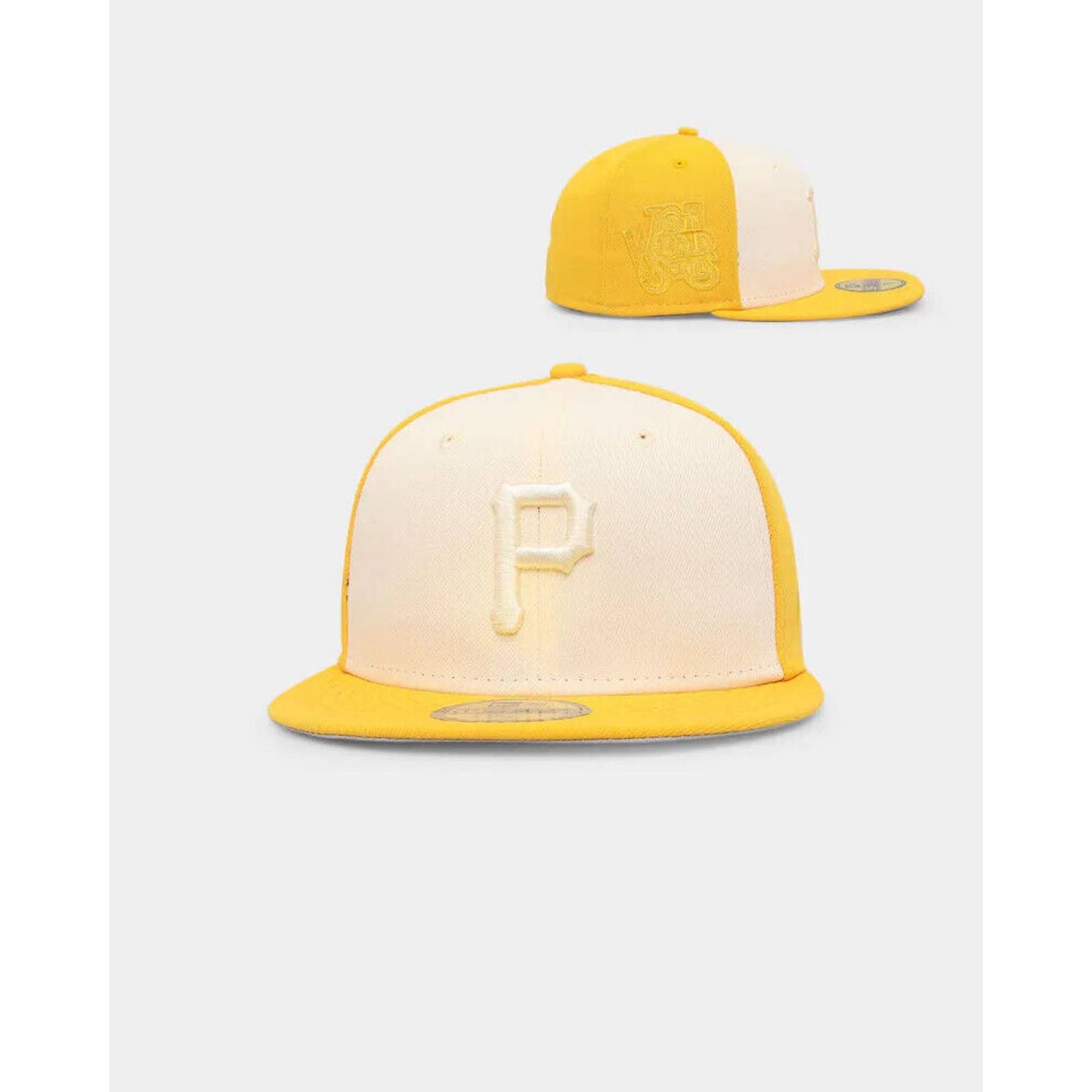 Pittsburgh Pirates Era World Series Tonal Two-Tone Cream Yellow Mens Grey UV