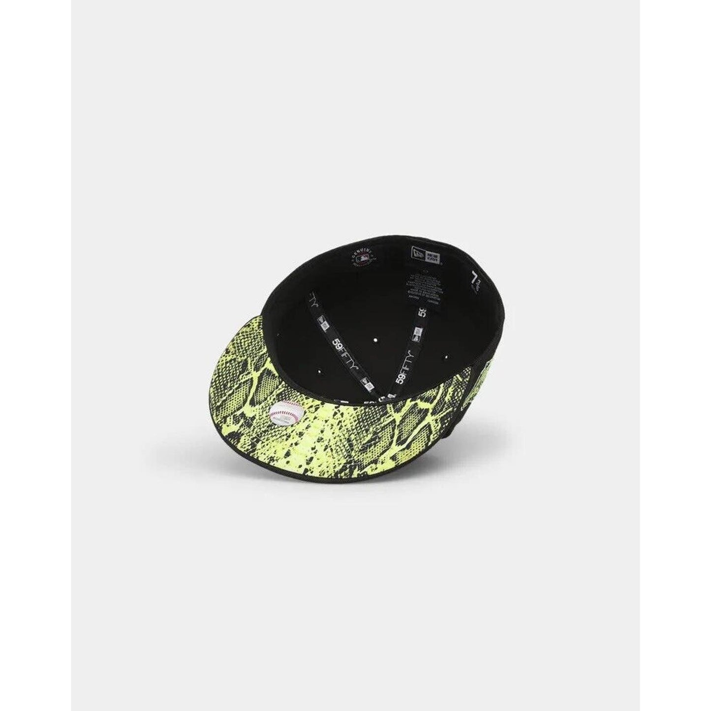 Mens Summer Pop New York Yankees Era 59FIFTY Black Electric Lime Snakeskin
