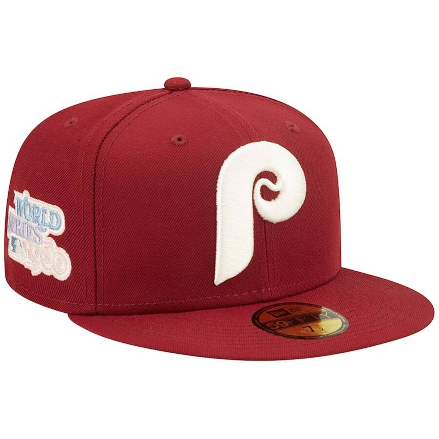 Era Philadelphia Phillies Pop Sweat Fitted Hat 5950 Lavender Purple Brim UV