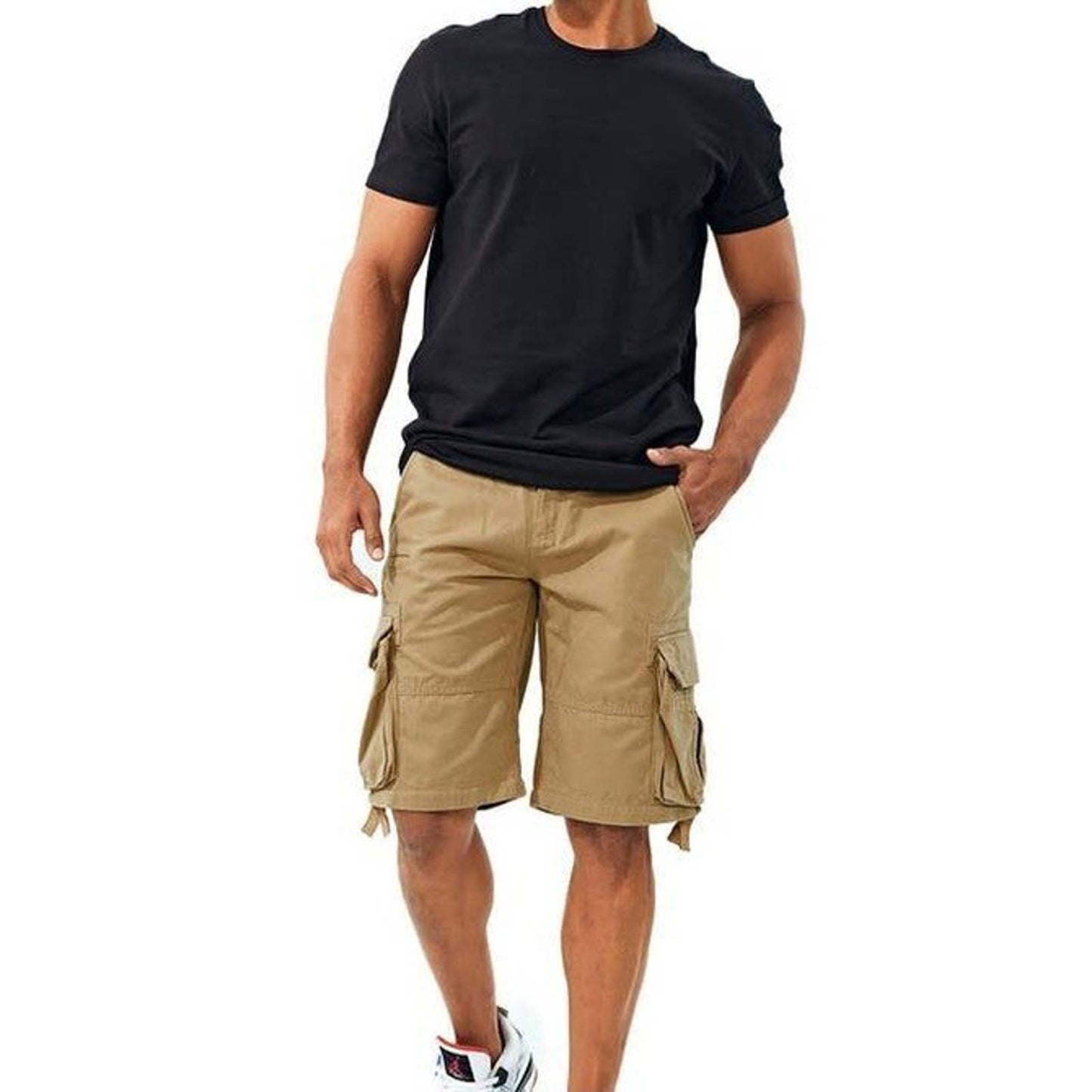 JORDAN CRAIG MEN’S FIELD UTILITY SHORTS BEIGE TAN KHAKI CARGO TWILL RETRO