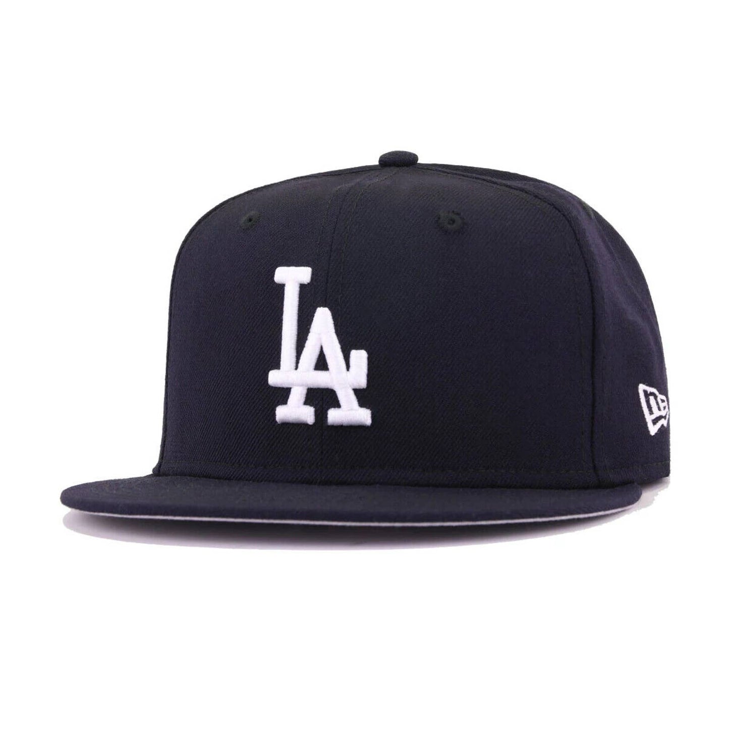 Los Angeles Dodgers MLB New Era 59FIFTY Fitted HAT 5950 NAVY WHITE GREY UNDER