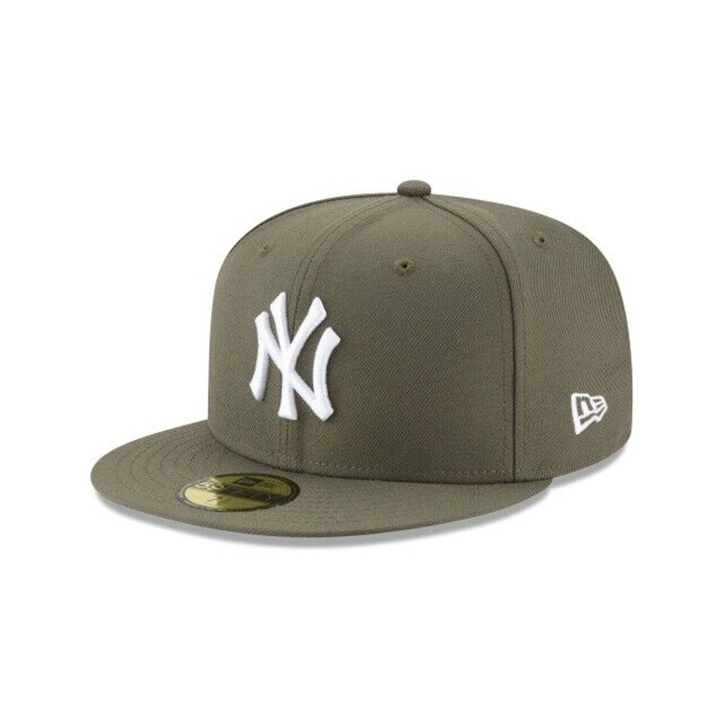 New York Yankees MLB Era 59FIFTY Fitted Cap HAT 5950 OLIVE ARMY GREEN GREY