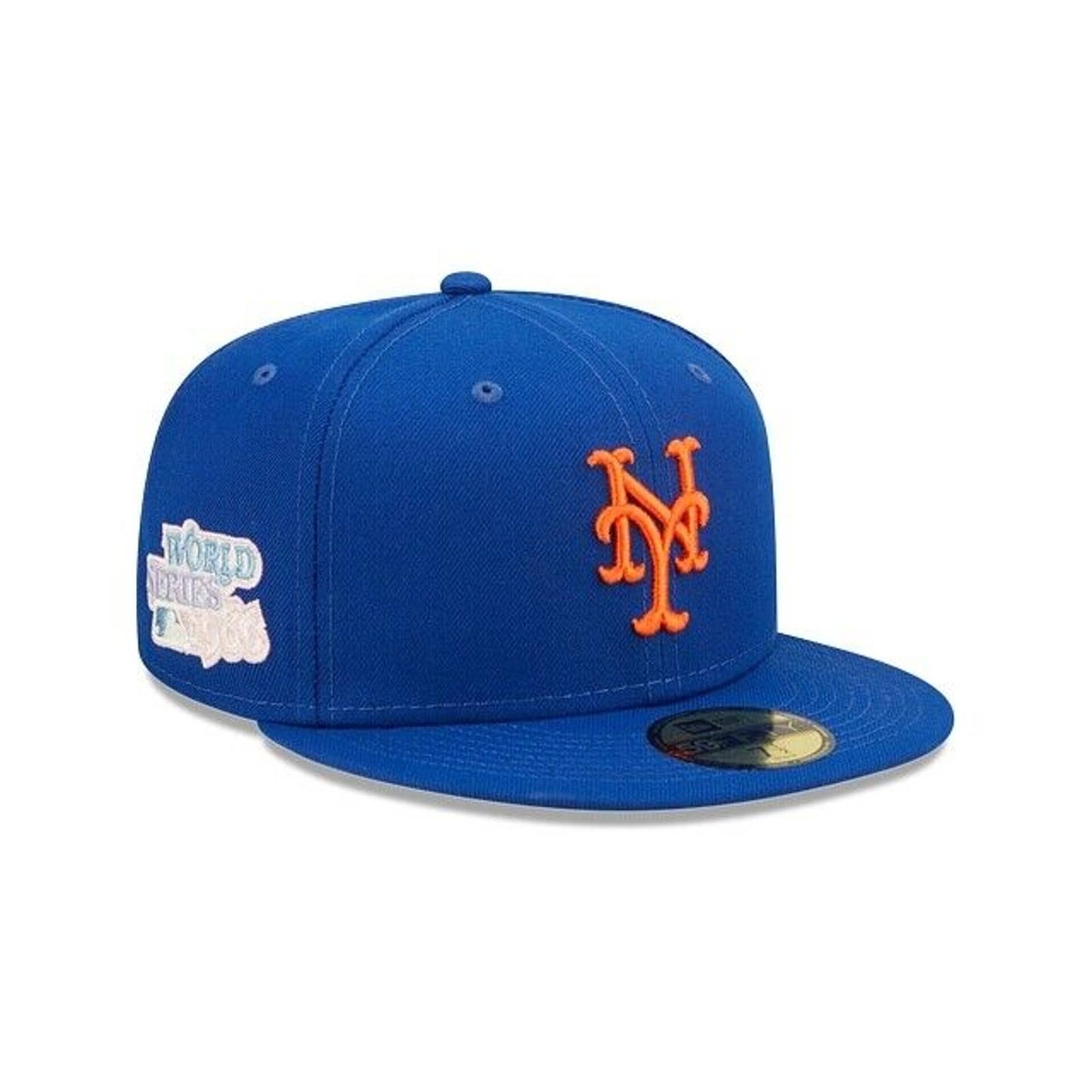 Era New York Mets Pop Sweat 59FIFTY Fitted Hat 5950 Sky Blue Brim UV Patch