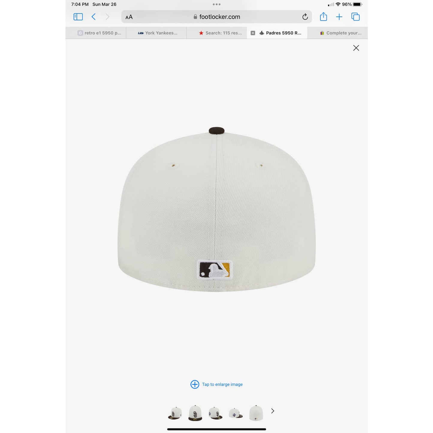 Mens SAN DIEGO PADRES WS 1998 CHROME CREAM BROWN Era 59FIFTY Fitted Hat Cap