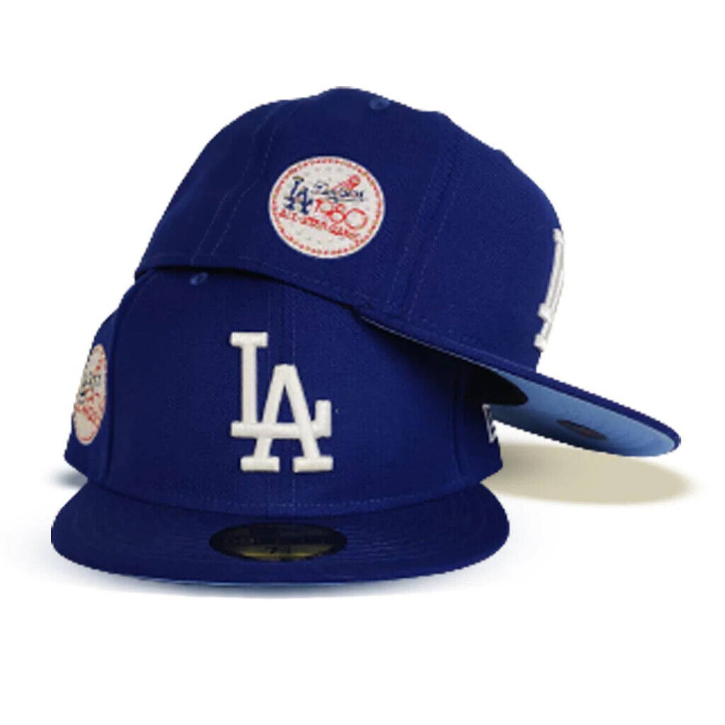 LOS ANGELES DODGERS 1980 ERA MEN ASG CRYSTAL SIDE PATCH ICY BLUE BOTTOM 5950