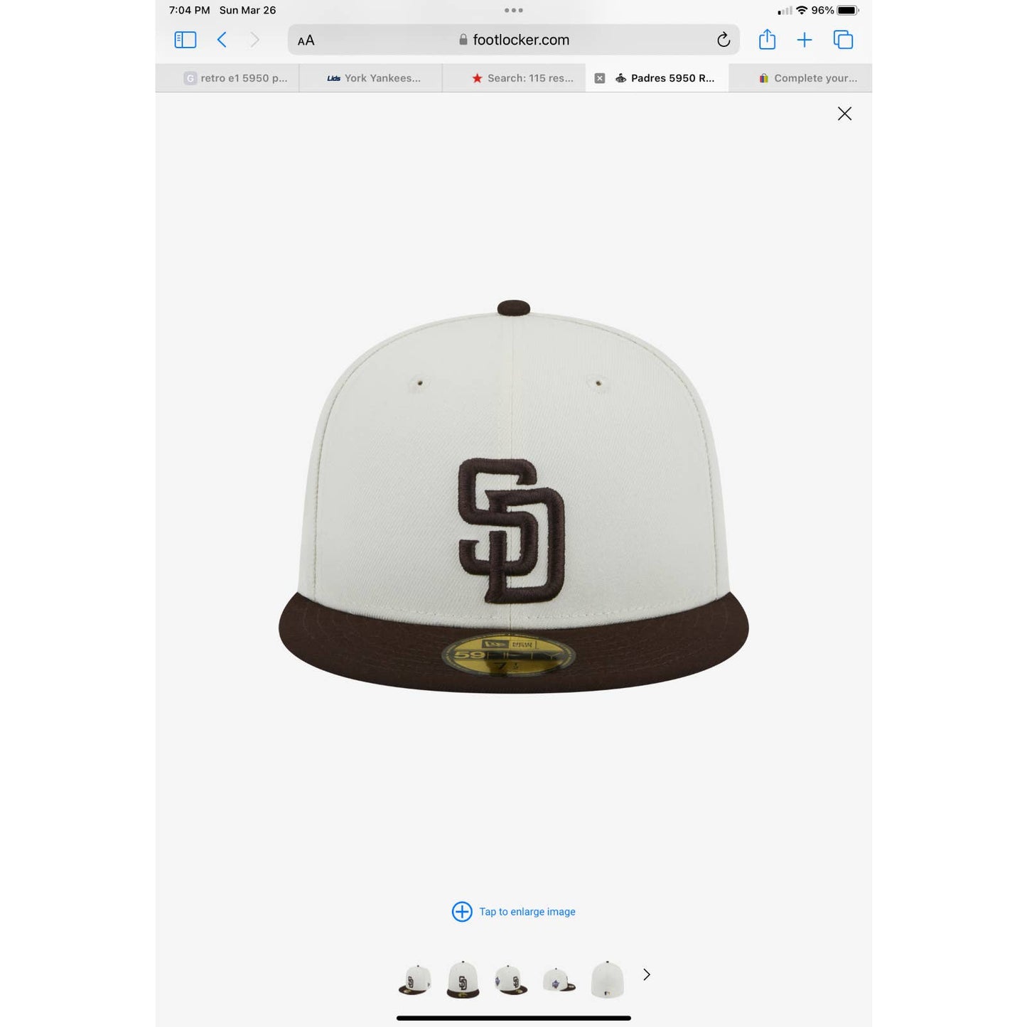 Mens SAN DIEGO PADRES WS 1998 CHROME CREAM BROWN Era 59FIFTY Fitted Hat Cap
