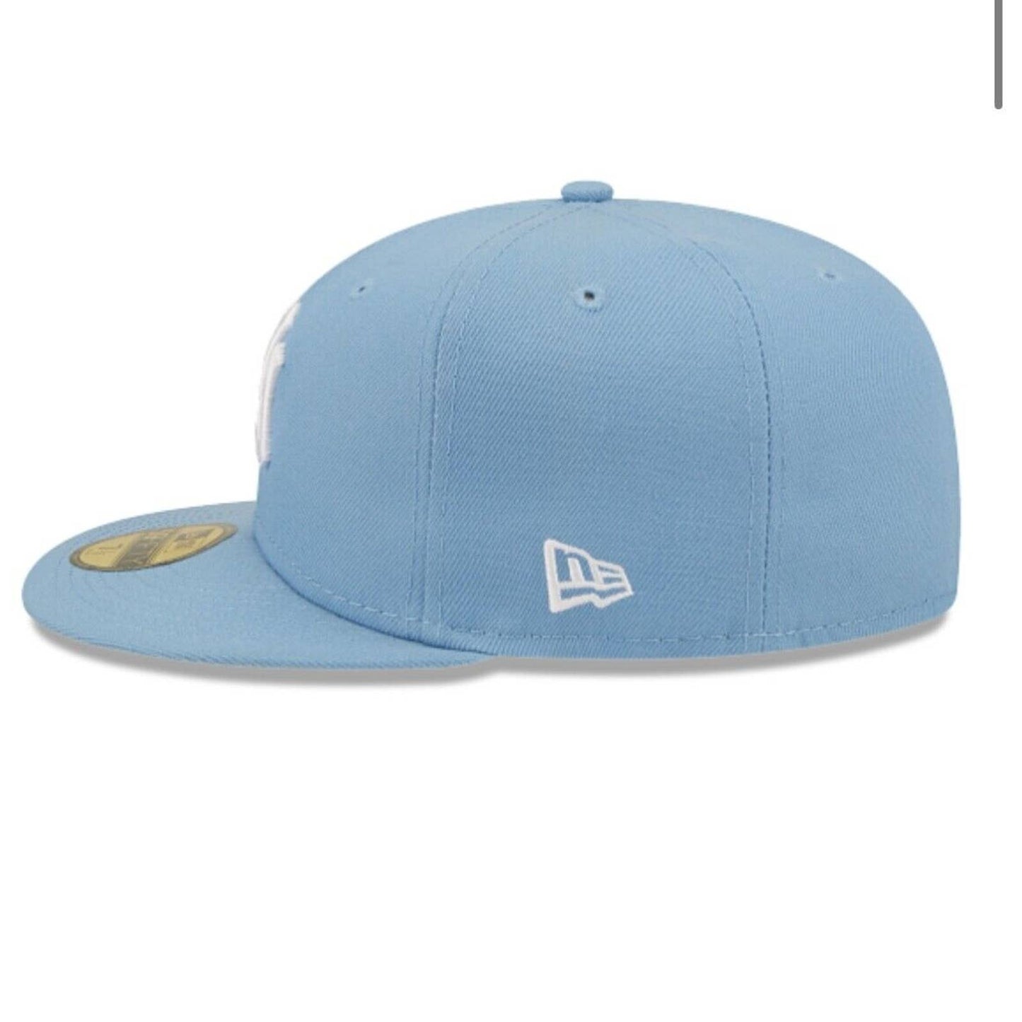 New York Yankees Era 59FIFTY Fitted Cap HAT 5950 BABY SKY LIGHT BLUE WHIT