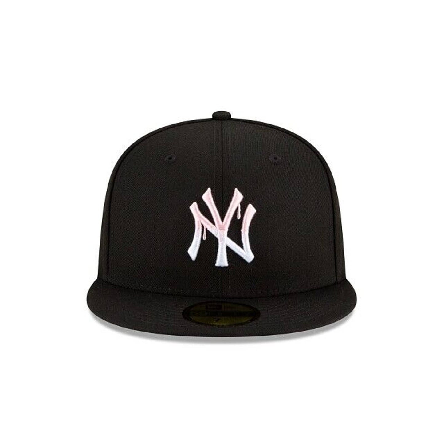 New Era New York Yankees Pink Drip 59FIFTY Fitted Hat 5950 Pink 1996 Patch