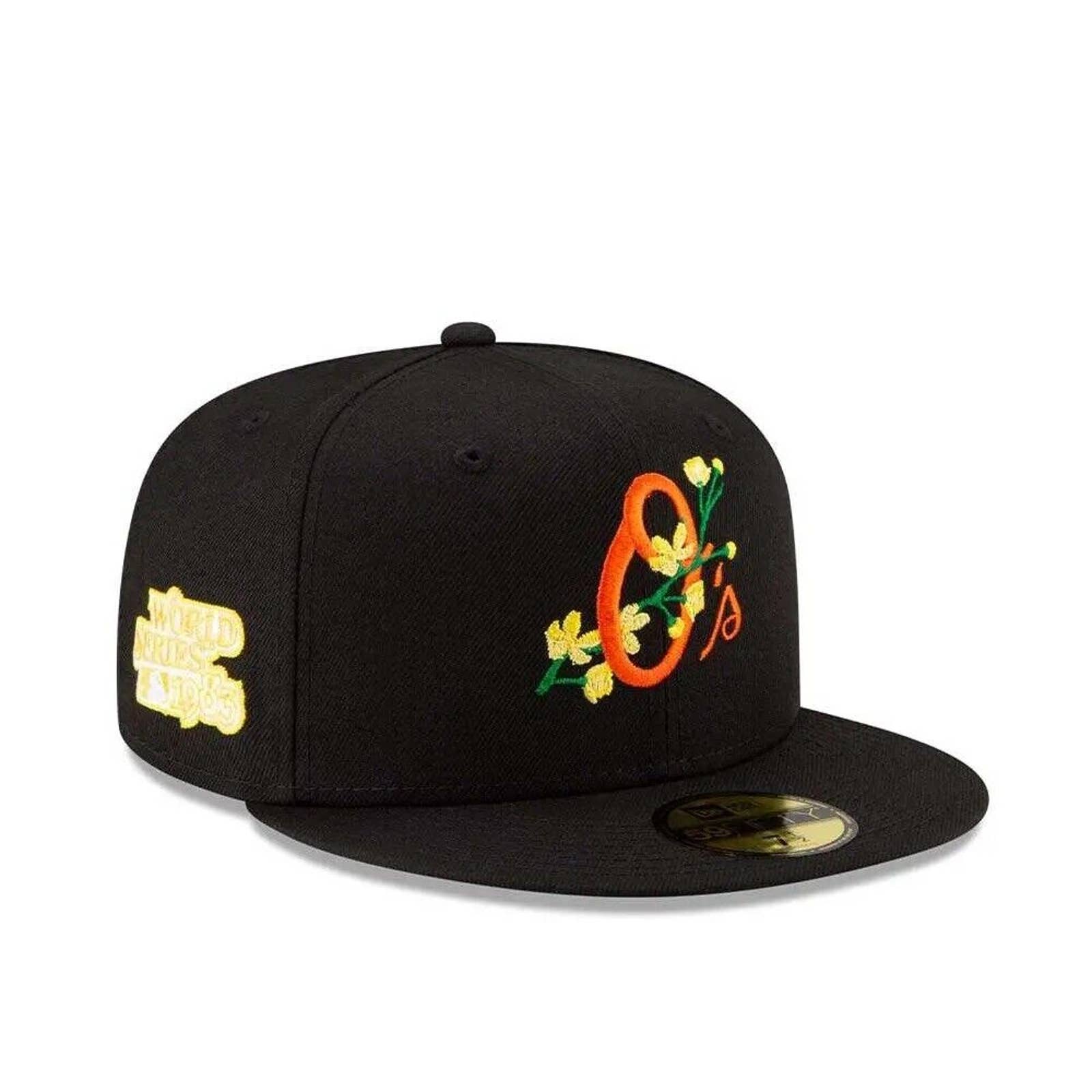 Oakland Athletics Bloom 59FIFTY Fitted Hat Yellow Undervisor