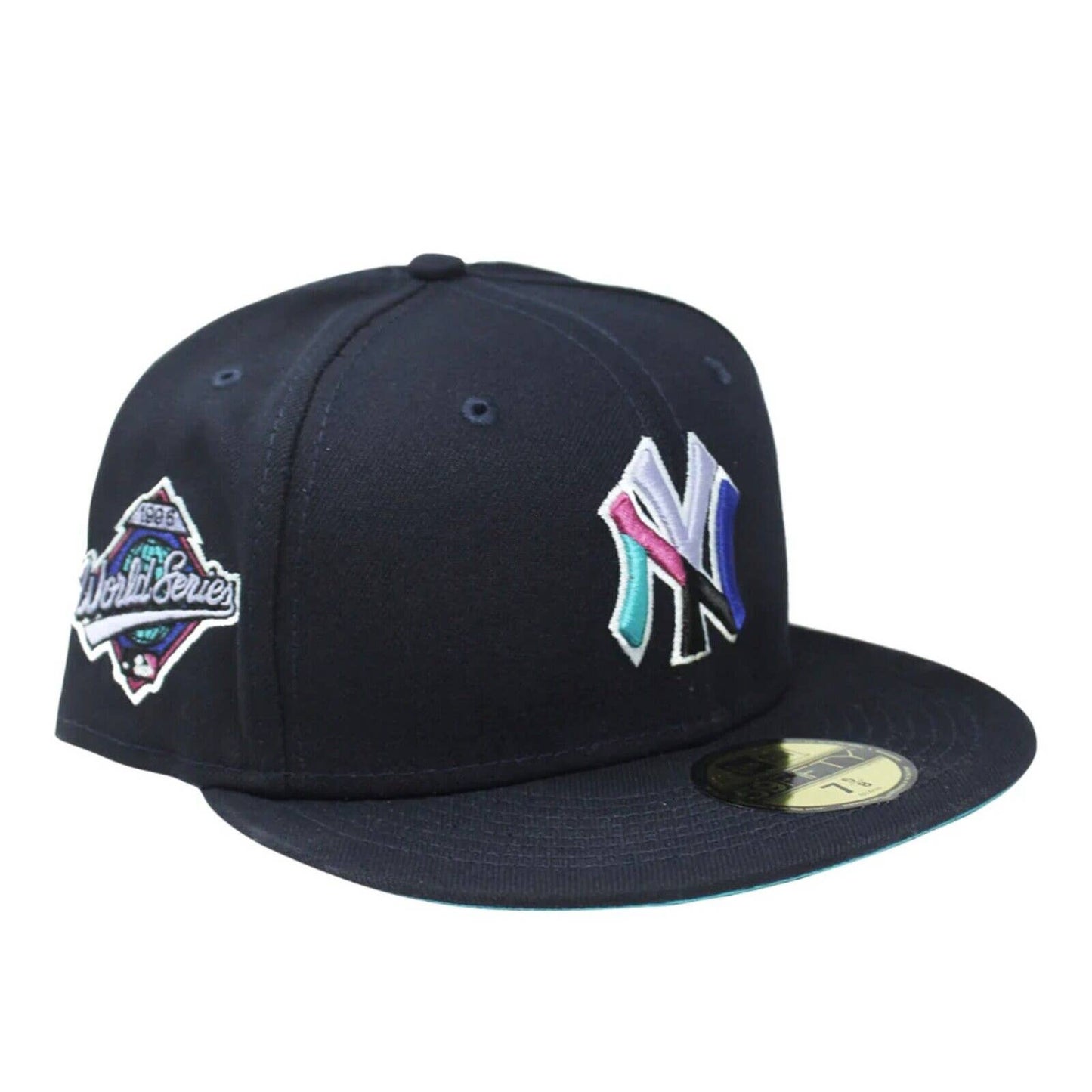 New Era NEW YORK YANKEES 59FIFTY Fitted Hat 5950 POLAR LIGHTS TURQUOISE UV AQUA