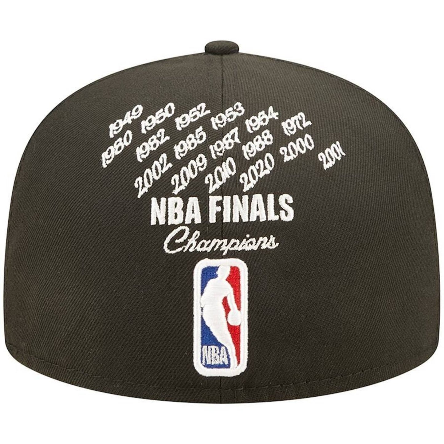 Los Angeles Lakers BLACK CROWN CHAMPS Era 59Fifty Fitted MENS 27X NEW RETRO