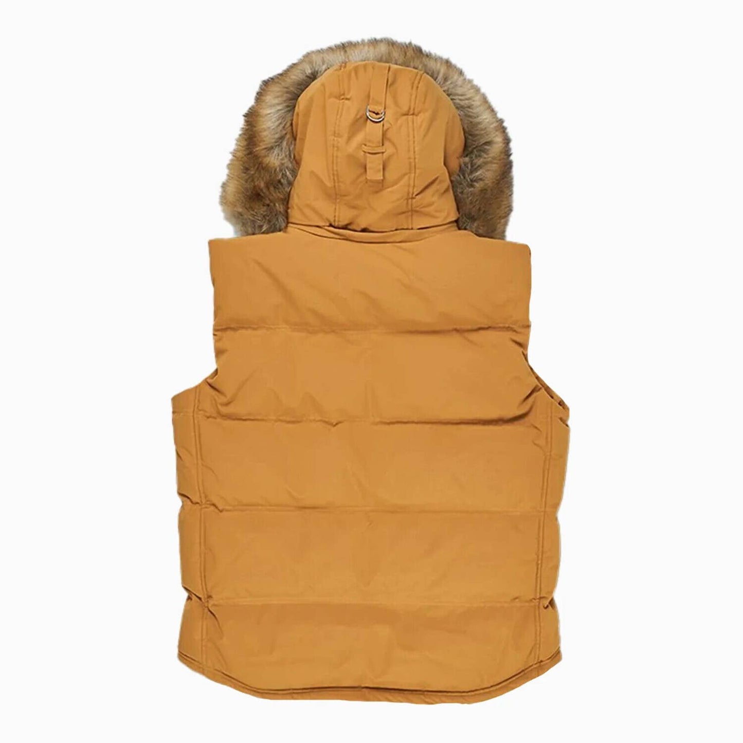 Jordan Craig MenS YUKON FUR LINED WHEAT PARKA VEST PUFFER BUBBLE TAN BEIGE SIZES
