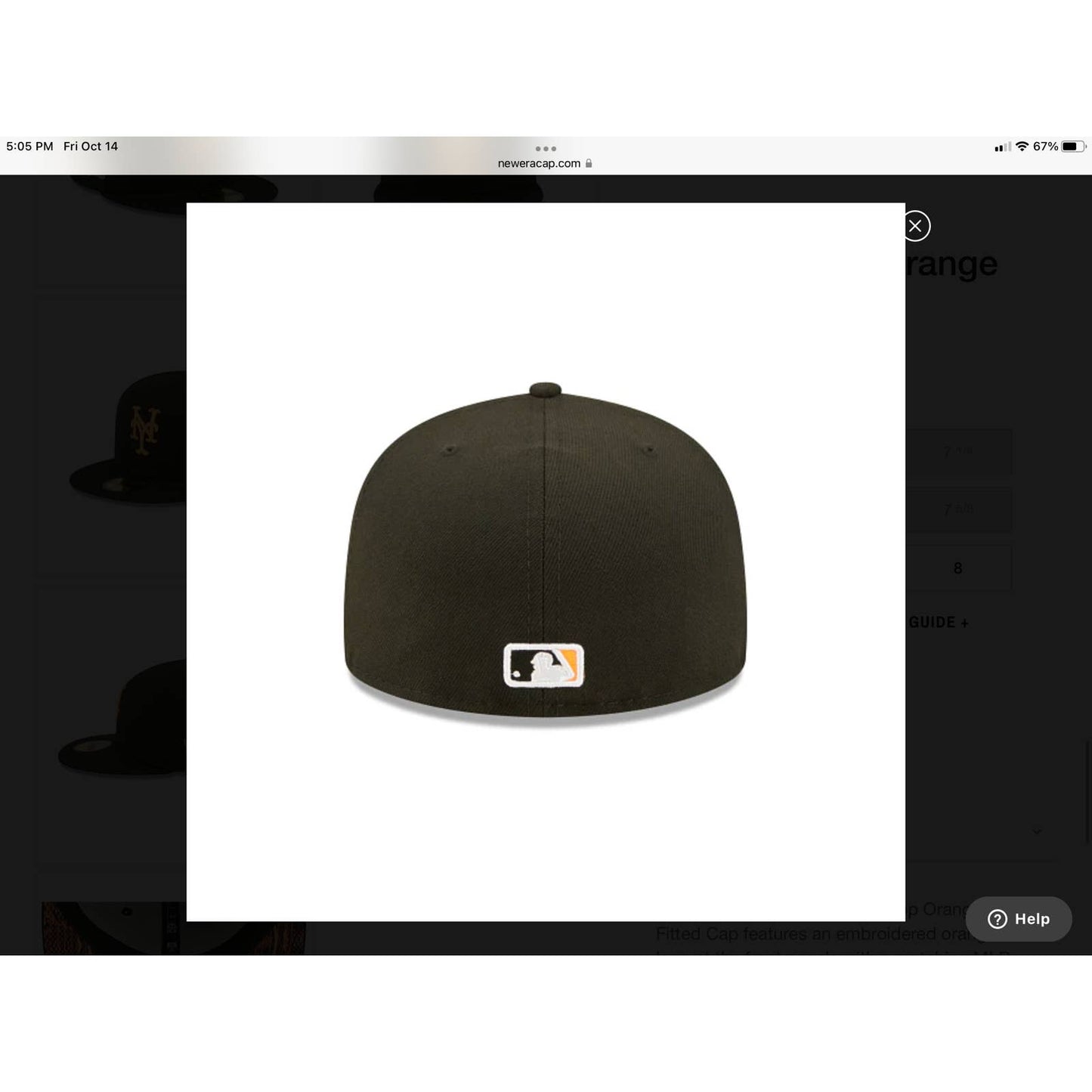 Mens Summer Pop New York Mets Era 59FIFTY Black Electric Orange Snakeskin OG