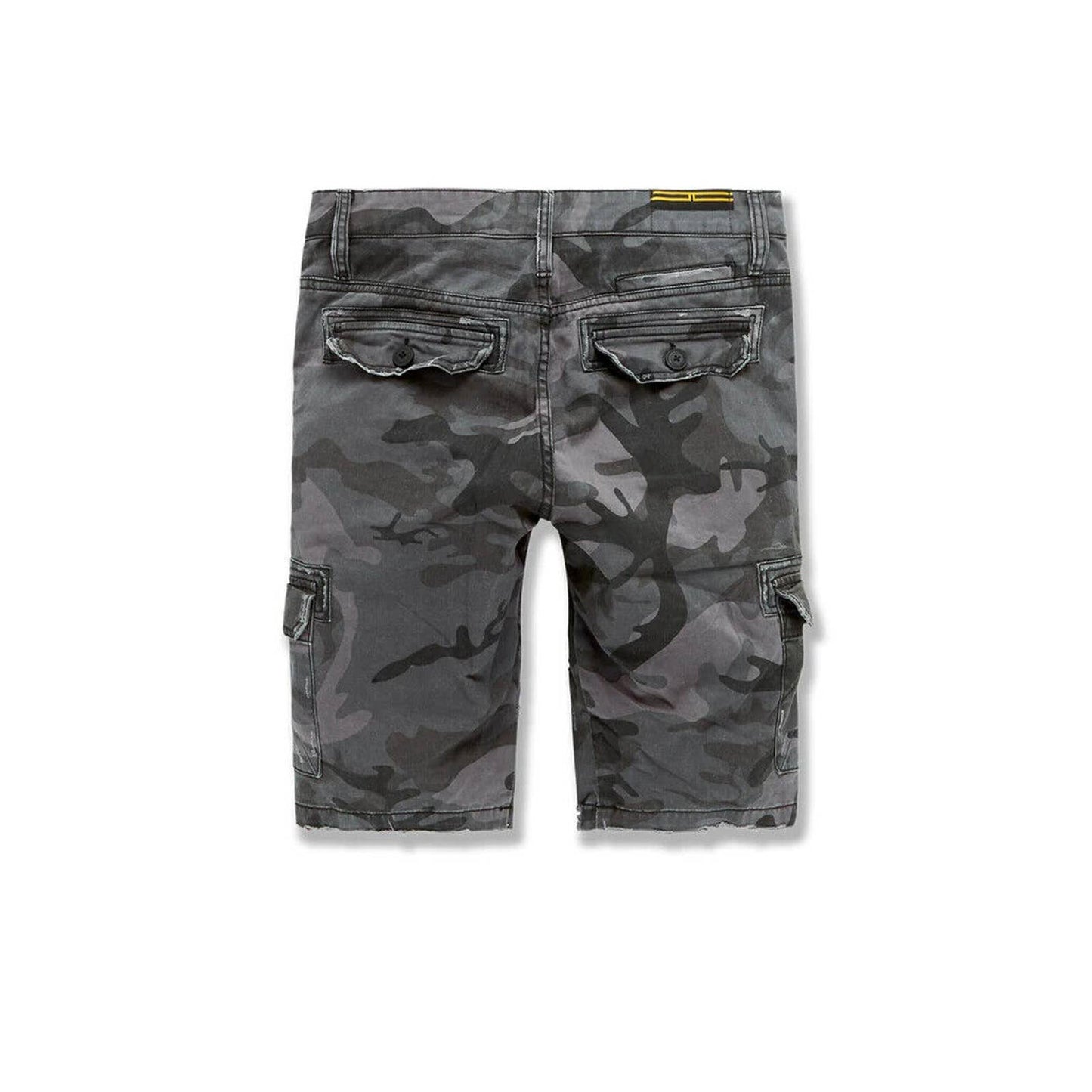 JORDAN CRAIG WAR TORN CARGO SHORTS BLACK GREY TWILL CAMO MENS ARMY RETRO OG
