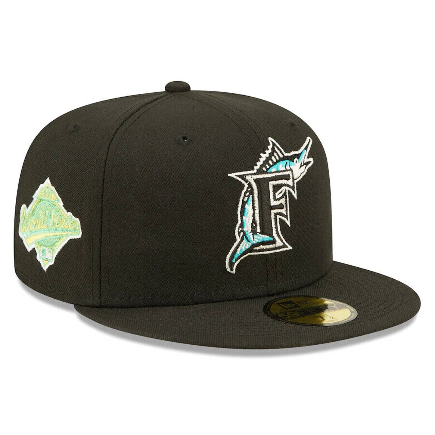 Era FLORIDA MARLINS 59FIFTY Fitted Hat 5950 CITRUS POP WOW UV NEON GREEN