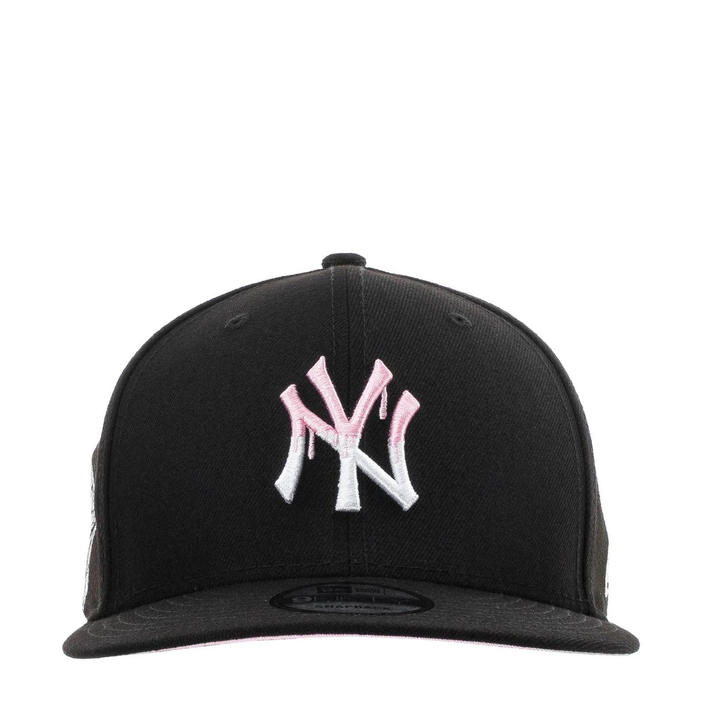 New Era New York Yankees Pink Bottom Paint Drip Snapback WS 1996 Series Patch