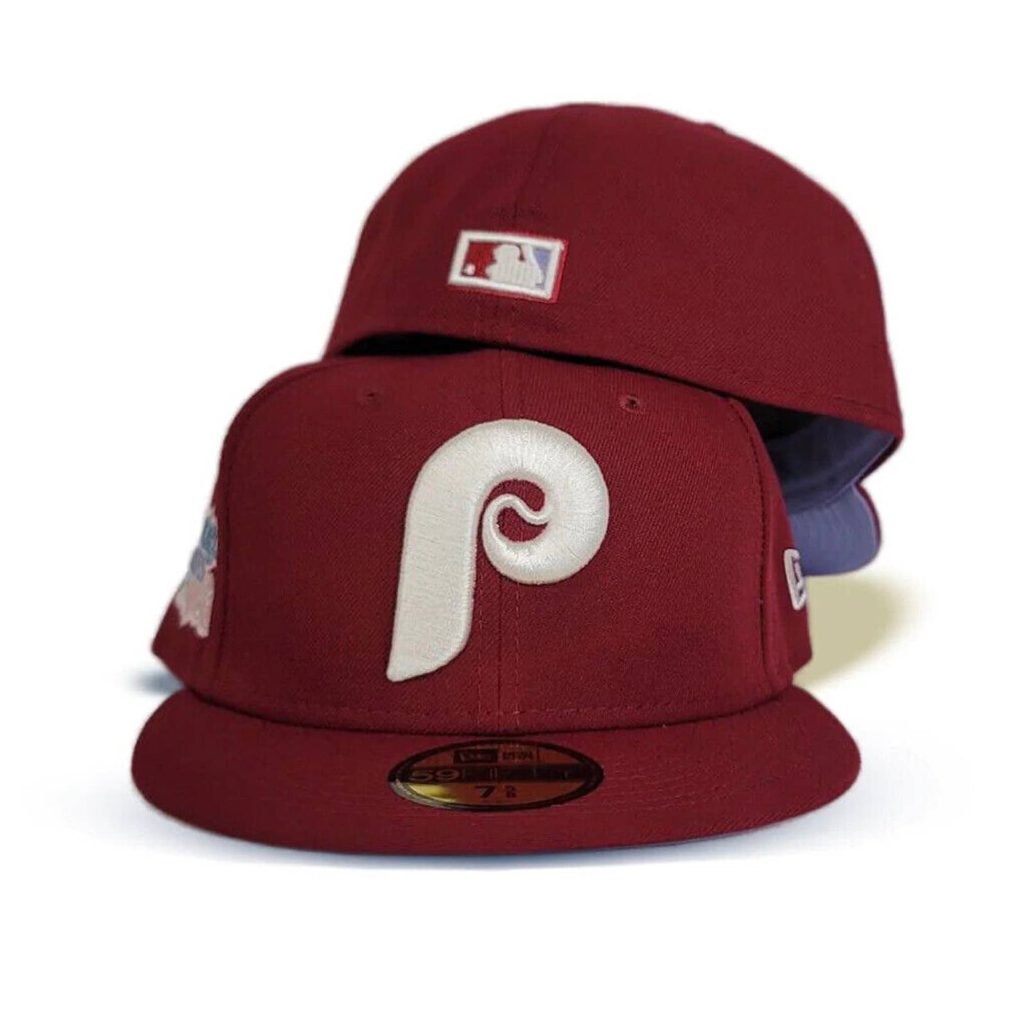 Era Philadelphia Phillies Pop Sweat Fitted Hat 5950 Lavender Purple Brim UV