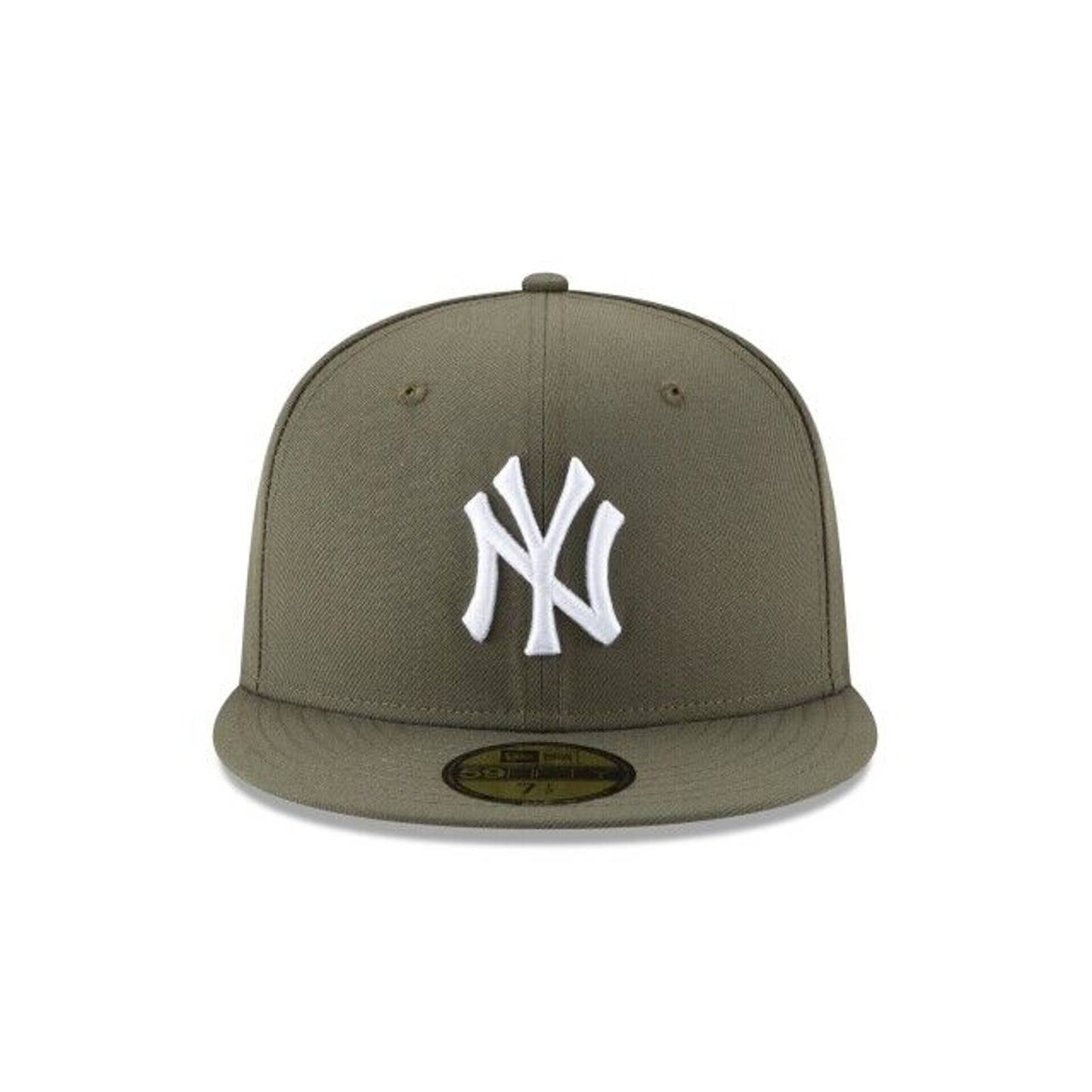 New York Yankees MLB Era 59FIFTY Fitted Cap HAT 5950 OLIVE ARMY GREEN GREY
