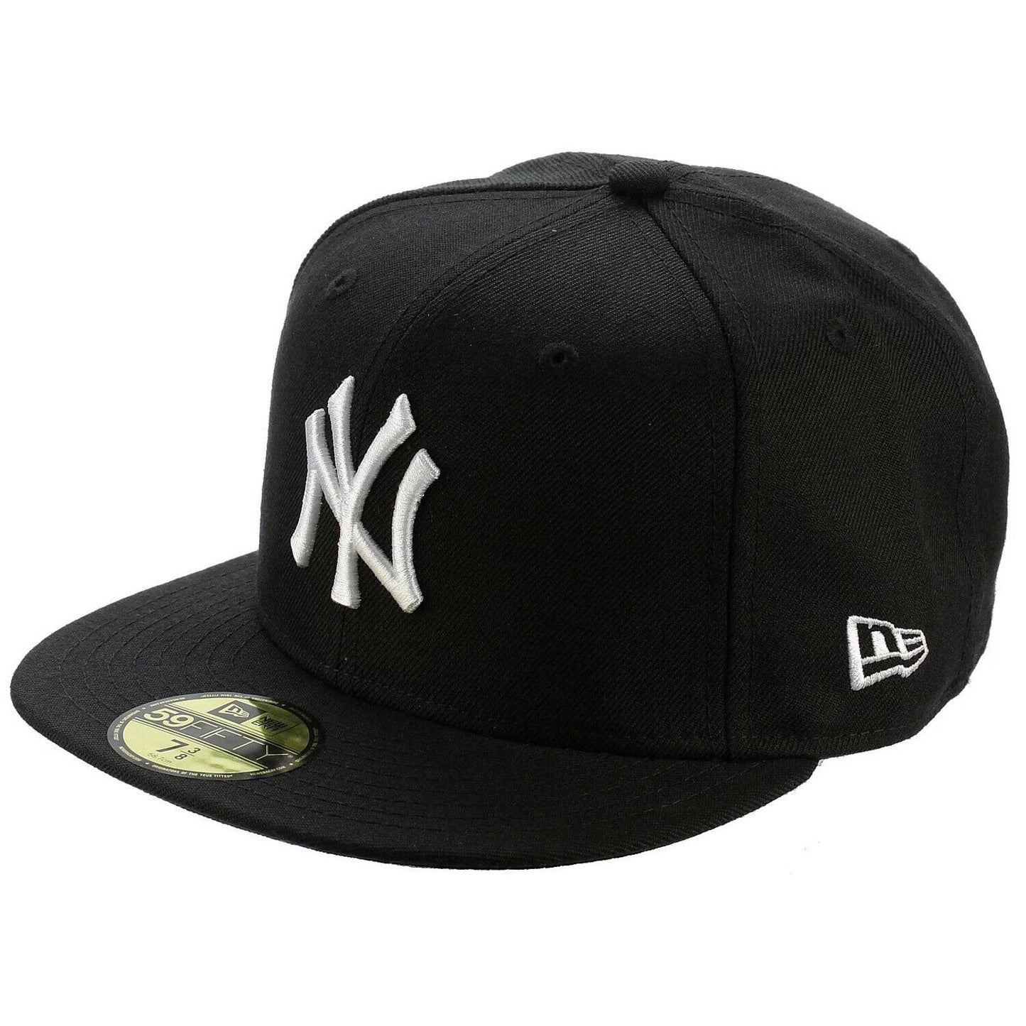 New York Yankees MLB Authentic New Era 59FIFTY Fitted Cap HAT 5950 BLACK WHITE