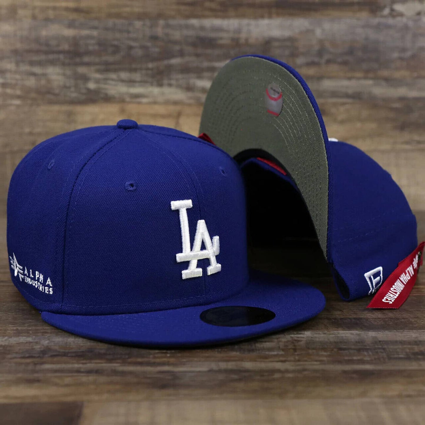 Men's Era x Alpha Industries Los Angeles Dodgers 59FIFTY Fitted Hat Royal OG