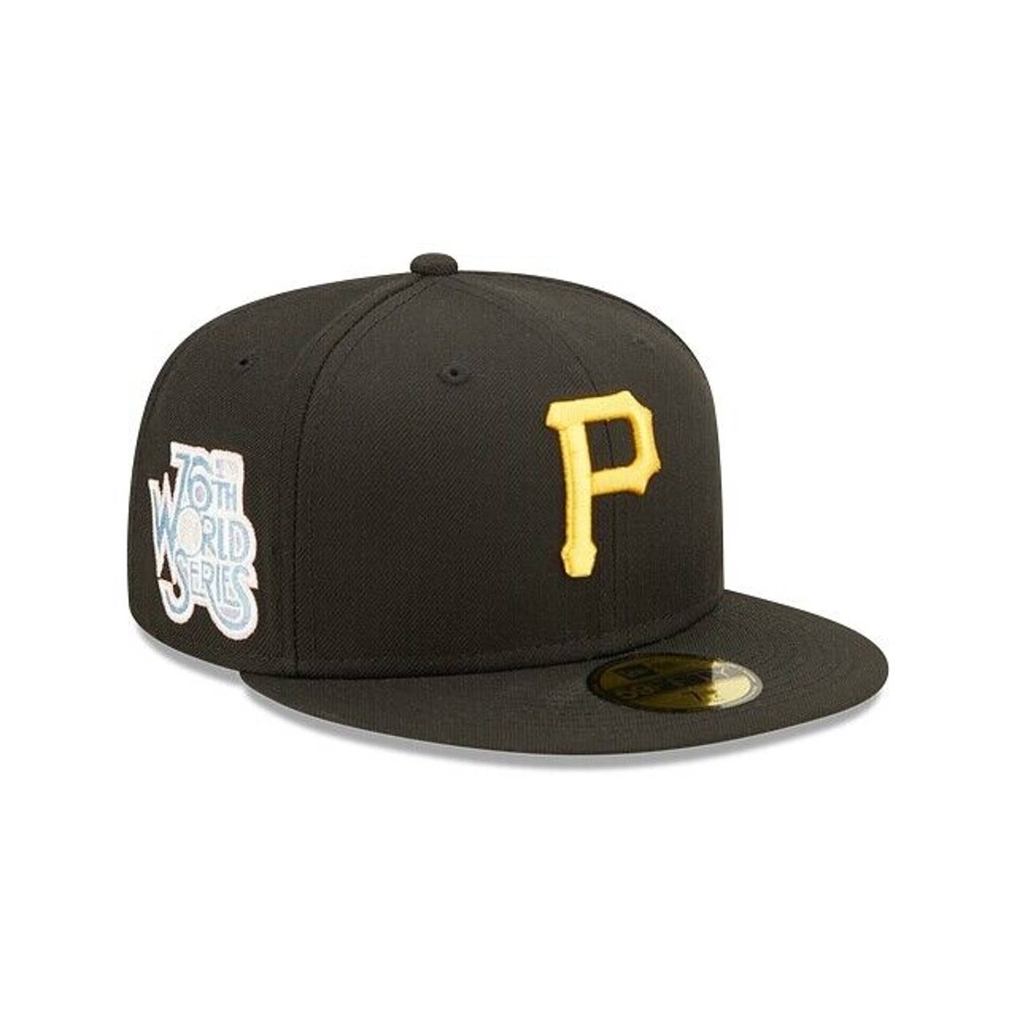 Era Pittsburgh Pirates Pop Sweat 59FIFTY Fitted Hat 5950 Sky Blue Brim UV