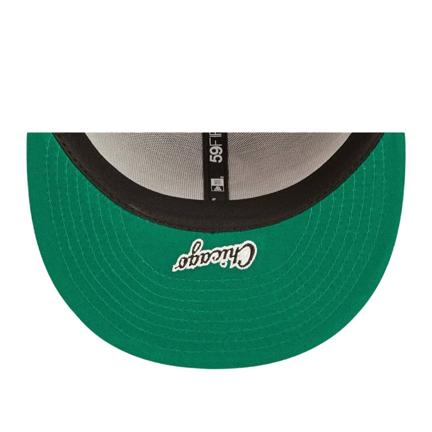 Mens Side Split Chicago White Sox Era 59FIFTY Navy Hat Green Bottom Retro OG