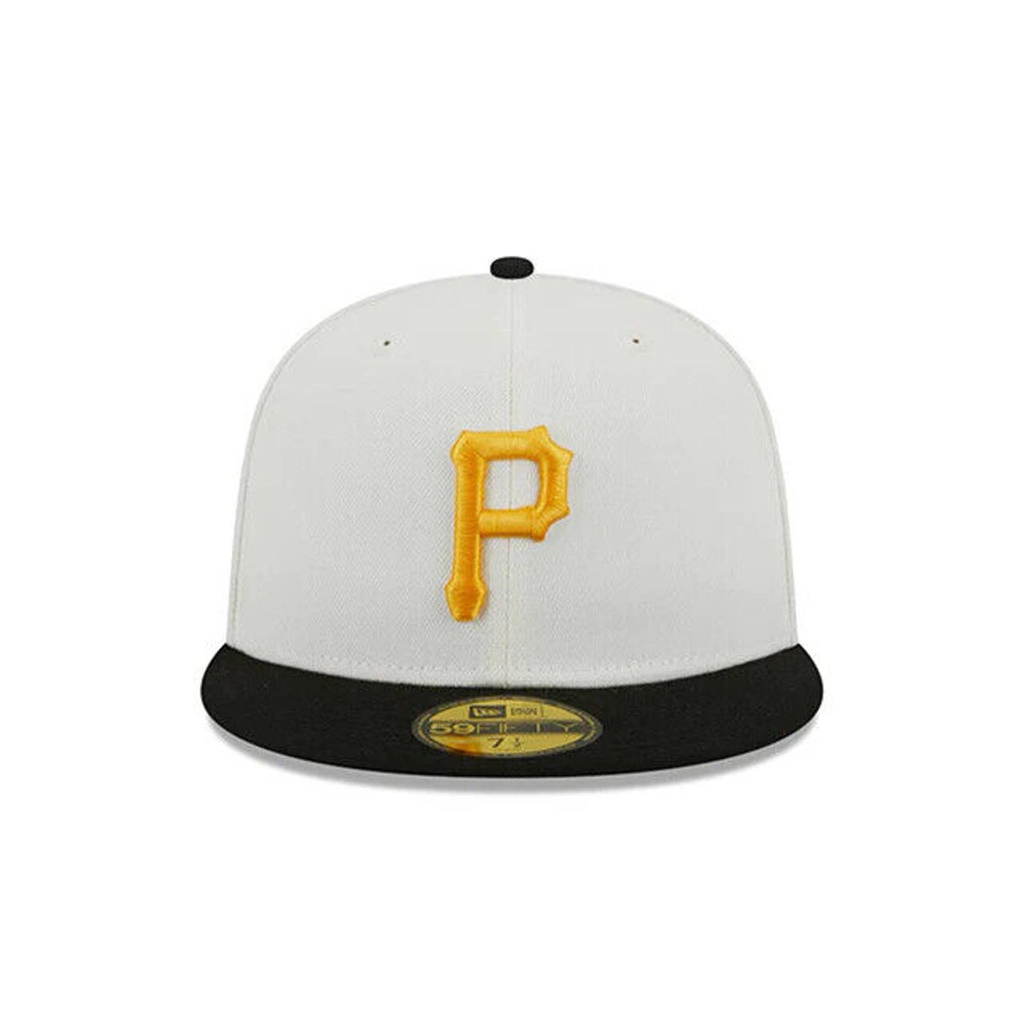 MEN’S PITTSBURGH PIRATES WS CHROME CREAM BLACK Era 59FIFTY Fitted Hat Cap