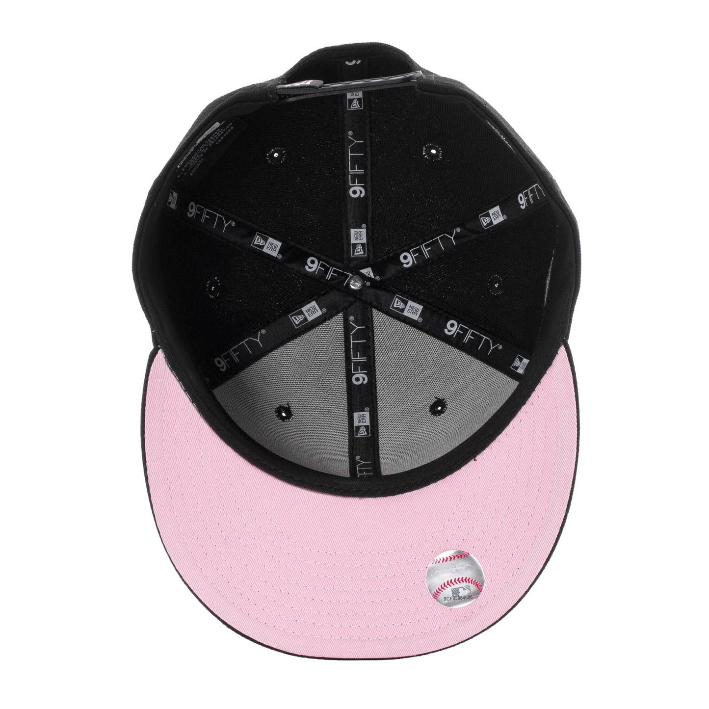 New Era New York Yankees Pink Bottom Paint Drip Snapback WS 1996 Series Patch