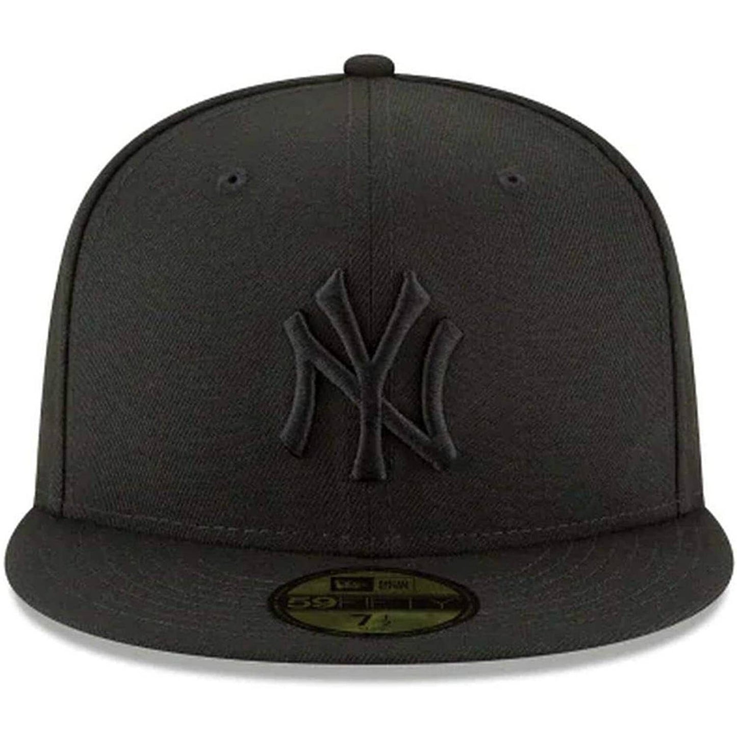 New York Yankees MLB Authentic New Era 59FIFTY Fitted Cap ALL BLACK