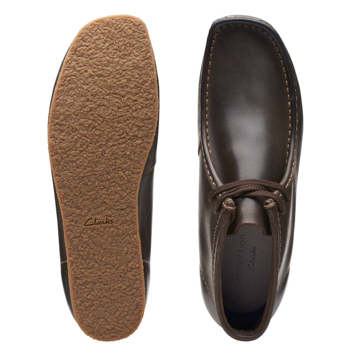 MENS CLARKS SHACRE CHUKKA BOOT BROWN LEATHER WALLABEES