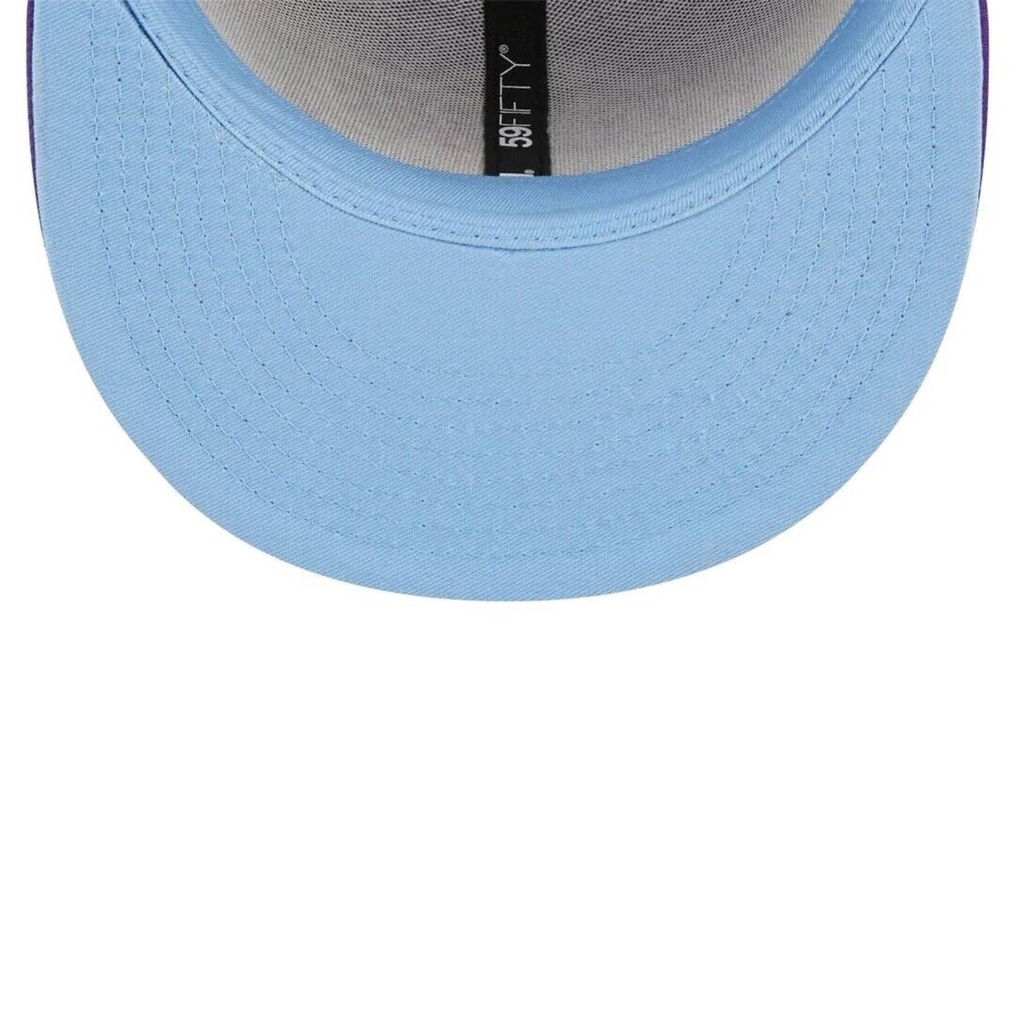 Era Los Angeles Lakers Pop Sweat 59FIFTY Fitted Hat 5950 Sky Blue Brim UV