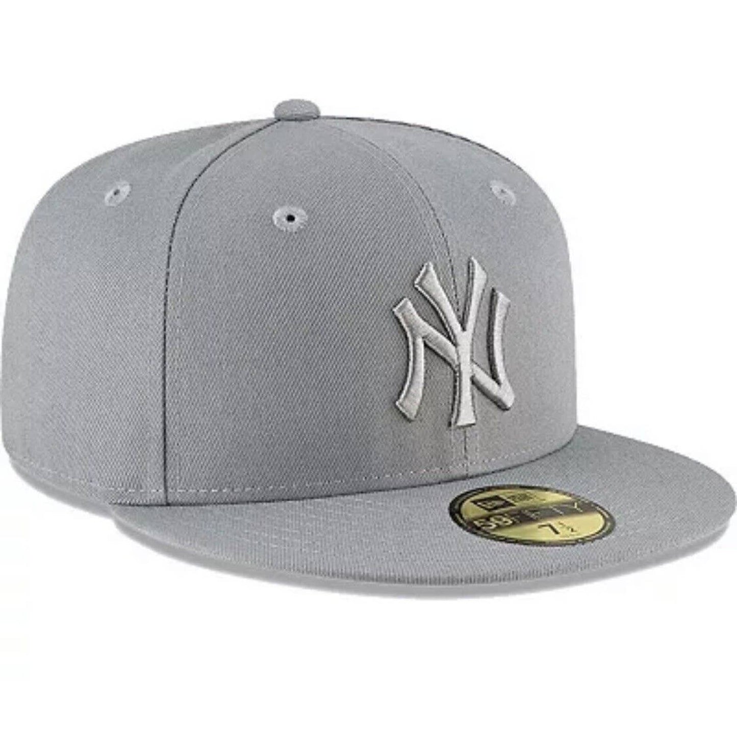 New York Yankees MLB Era 59FIFTY Fitted Cap HAT 5950 STORM GREY LIGHT COOL