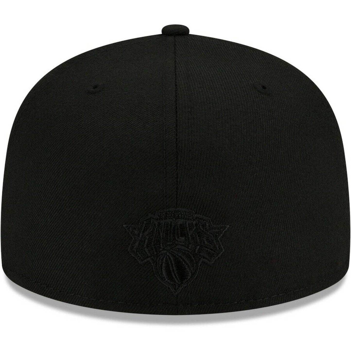 New Era New York Knicks Fitted Hat NBA Custom Fire Flames Logo Poly Blue