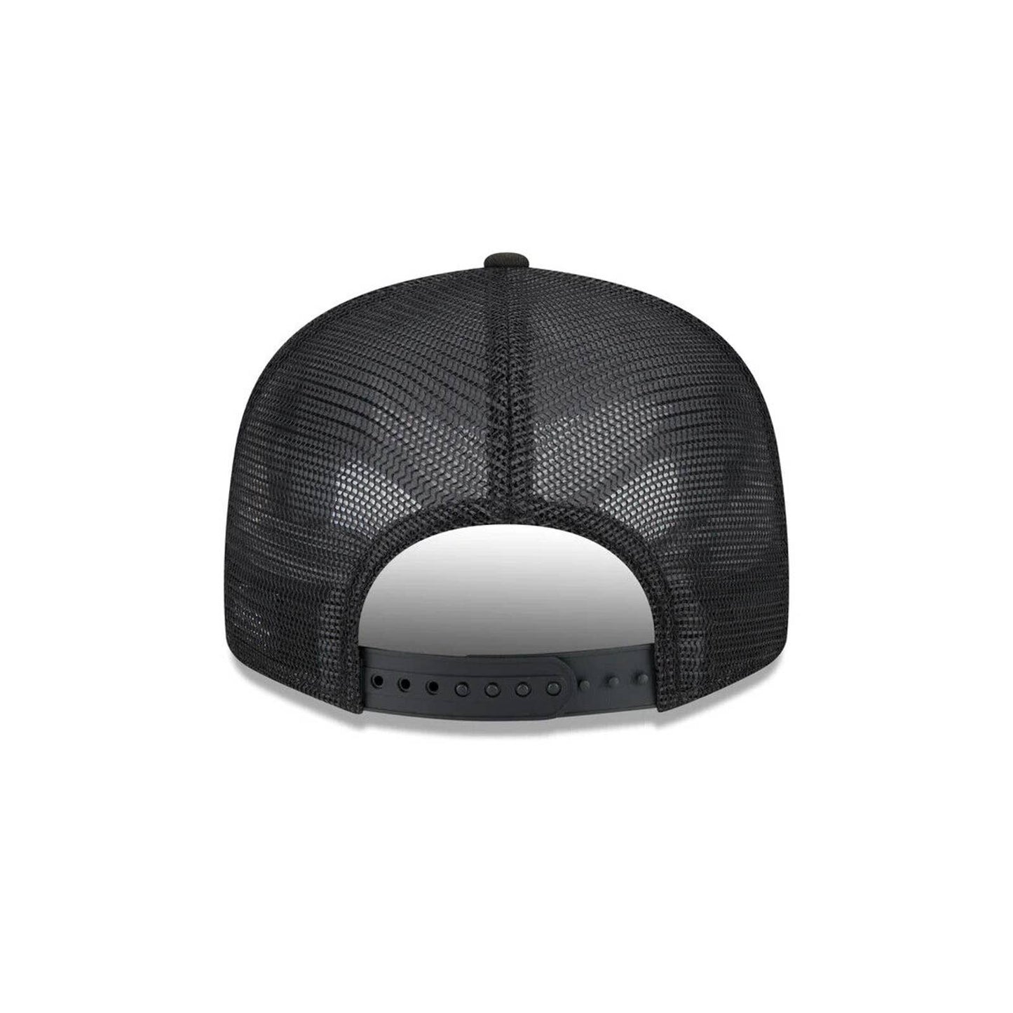 Chicago White Sox Era Black Stacked 9FIFTY Mesh Trucker Snapback Hat MENS OG