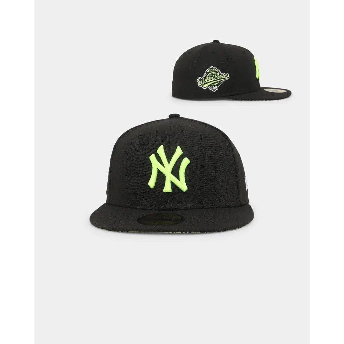 Mens Summer Pop New York Yankees Era 59FIFTY Black Electric Lime Snakeskin